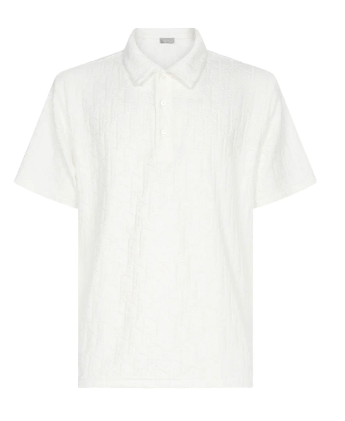Dior Homme White Oblique Polo Shirt