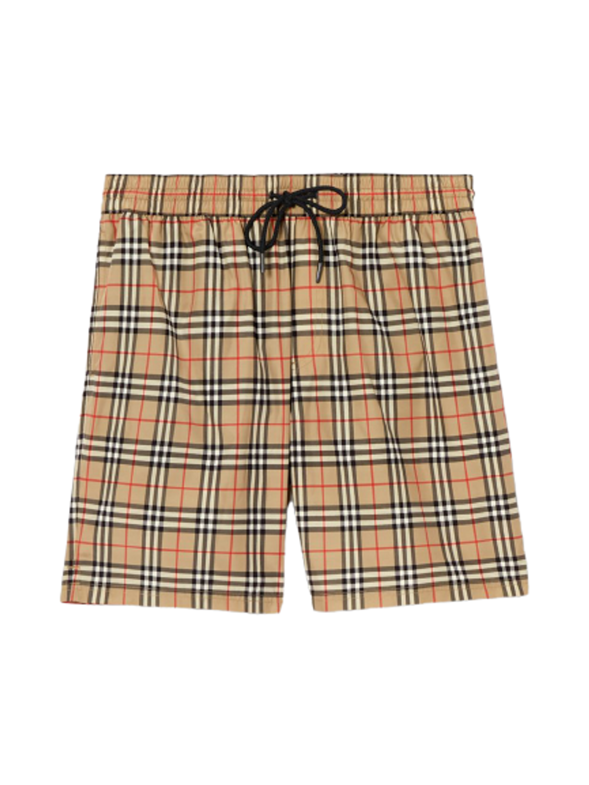 Burberry Burberry Small Scale Check Drawcord Swim Shorts In Archive Beige