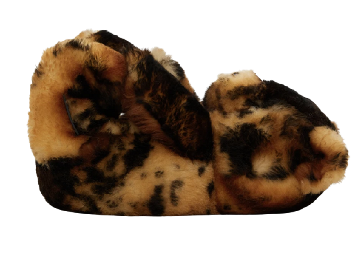 Vetements Brown Black Wild Cat Teddy Loafers