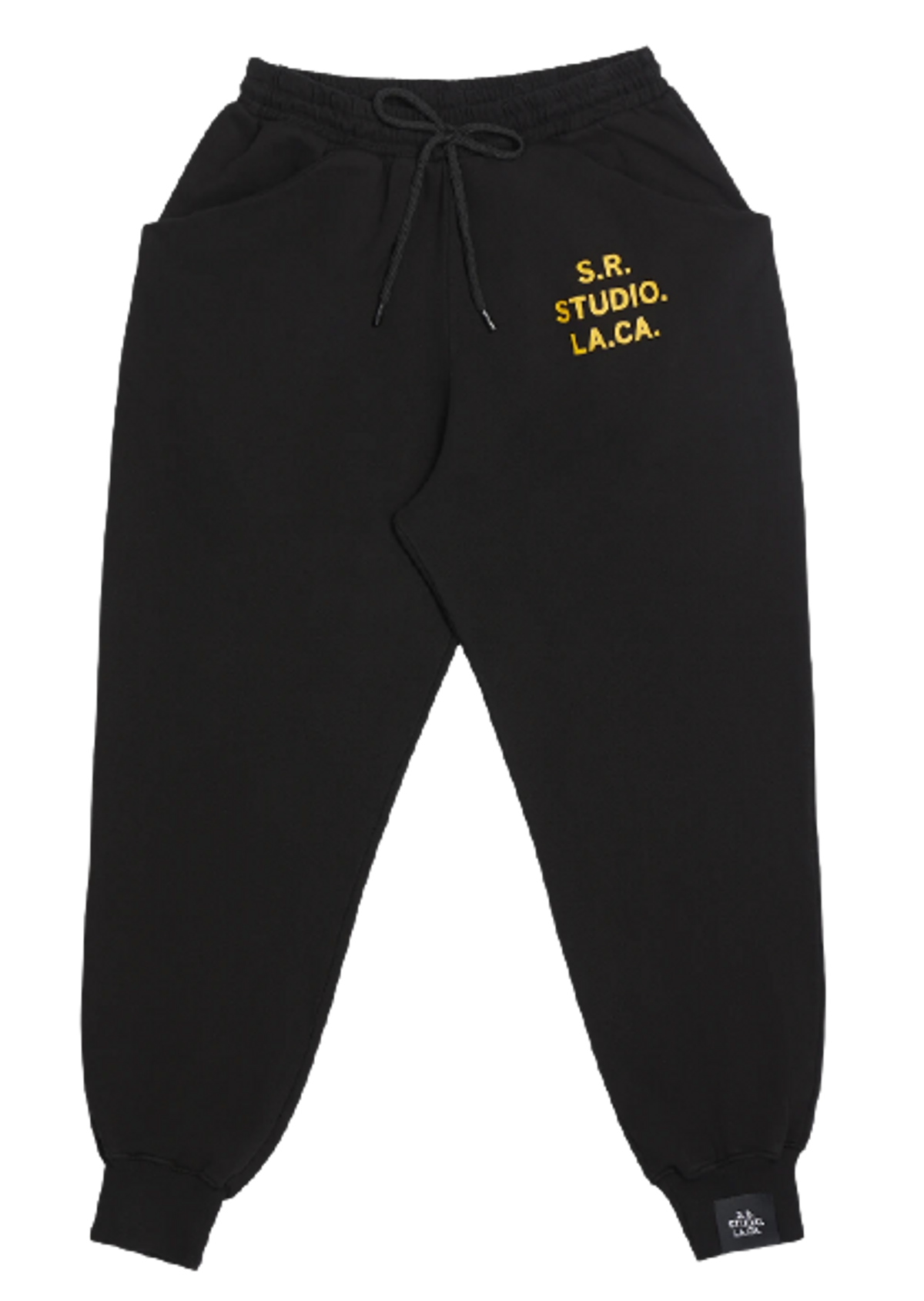 S.R. Studio. La. Ca. Drawstring Logo Black Sweatpants