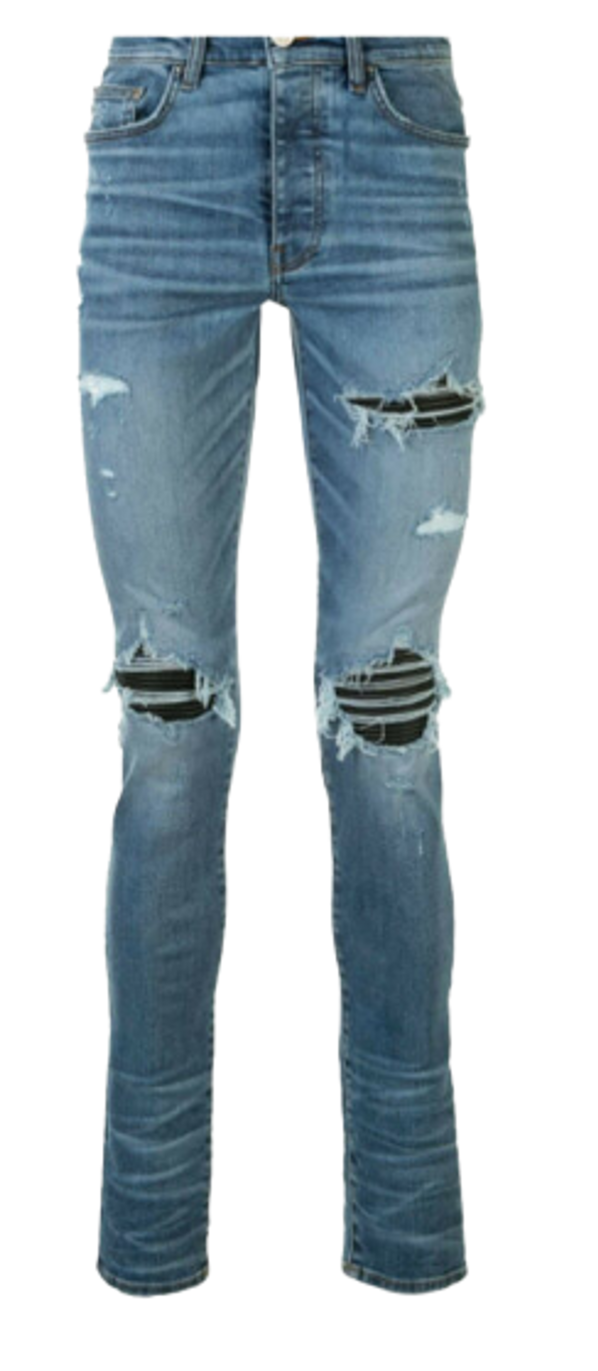 Amiri MX1 Distressed Denim Blue Jeans