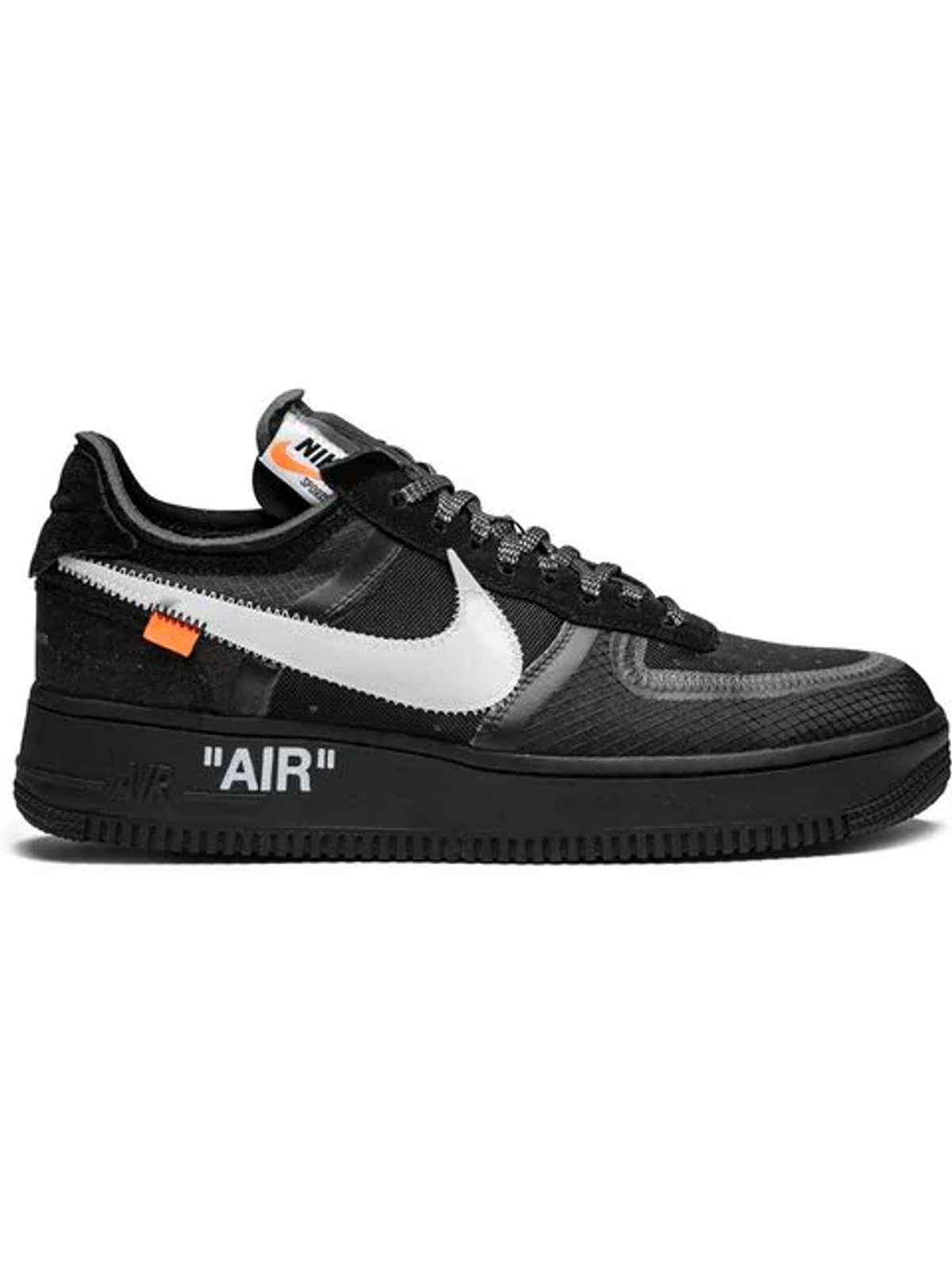 Nike × Off-White Air Force 1 Low Black Sneakers