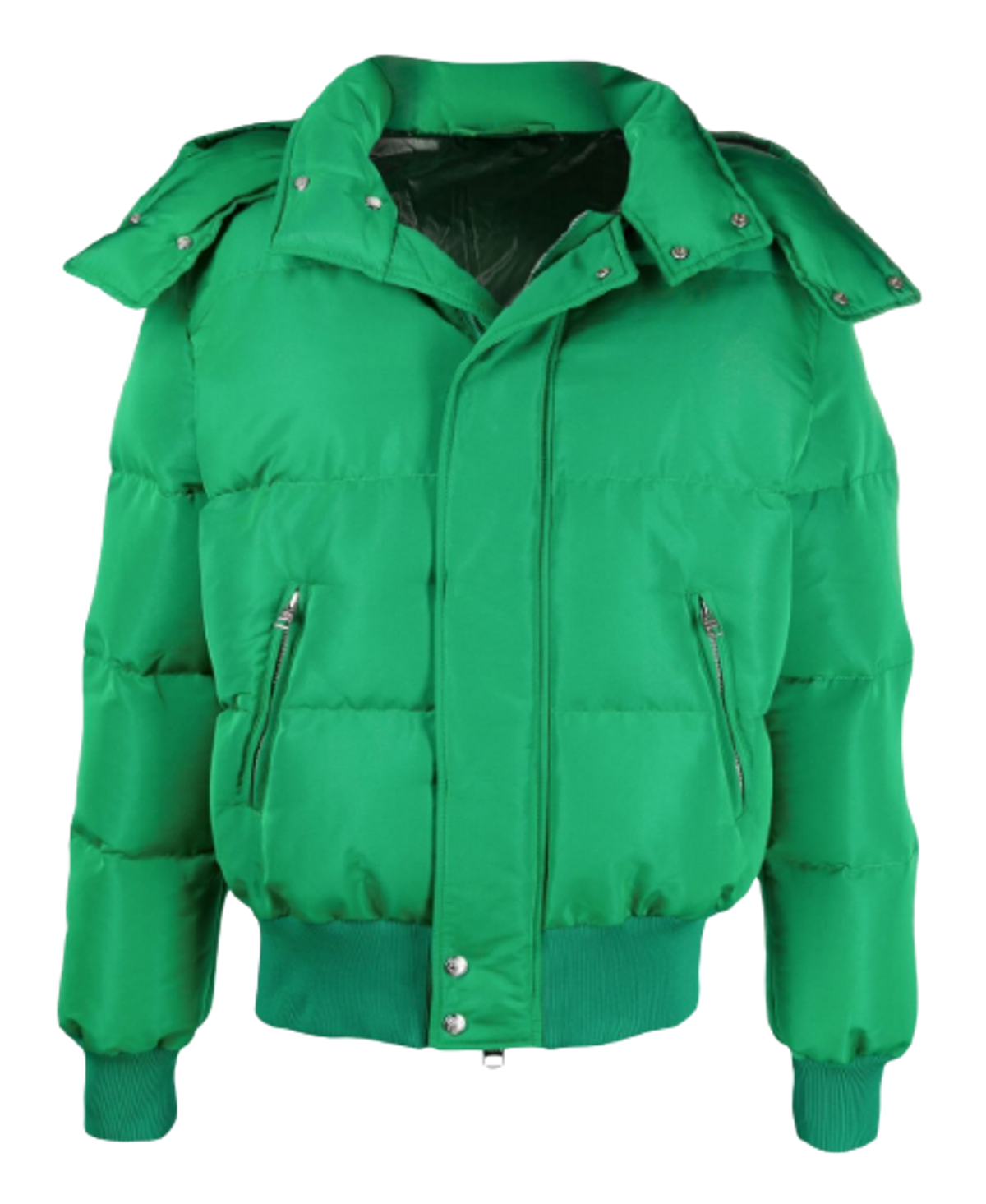 Alexander McQueen Green Mcqueen Graffiti Cropped Puffer Jacket
