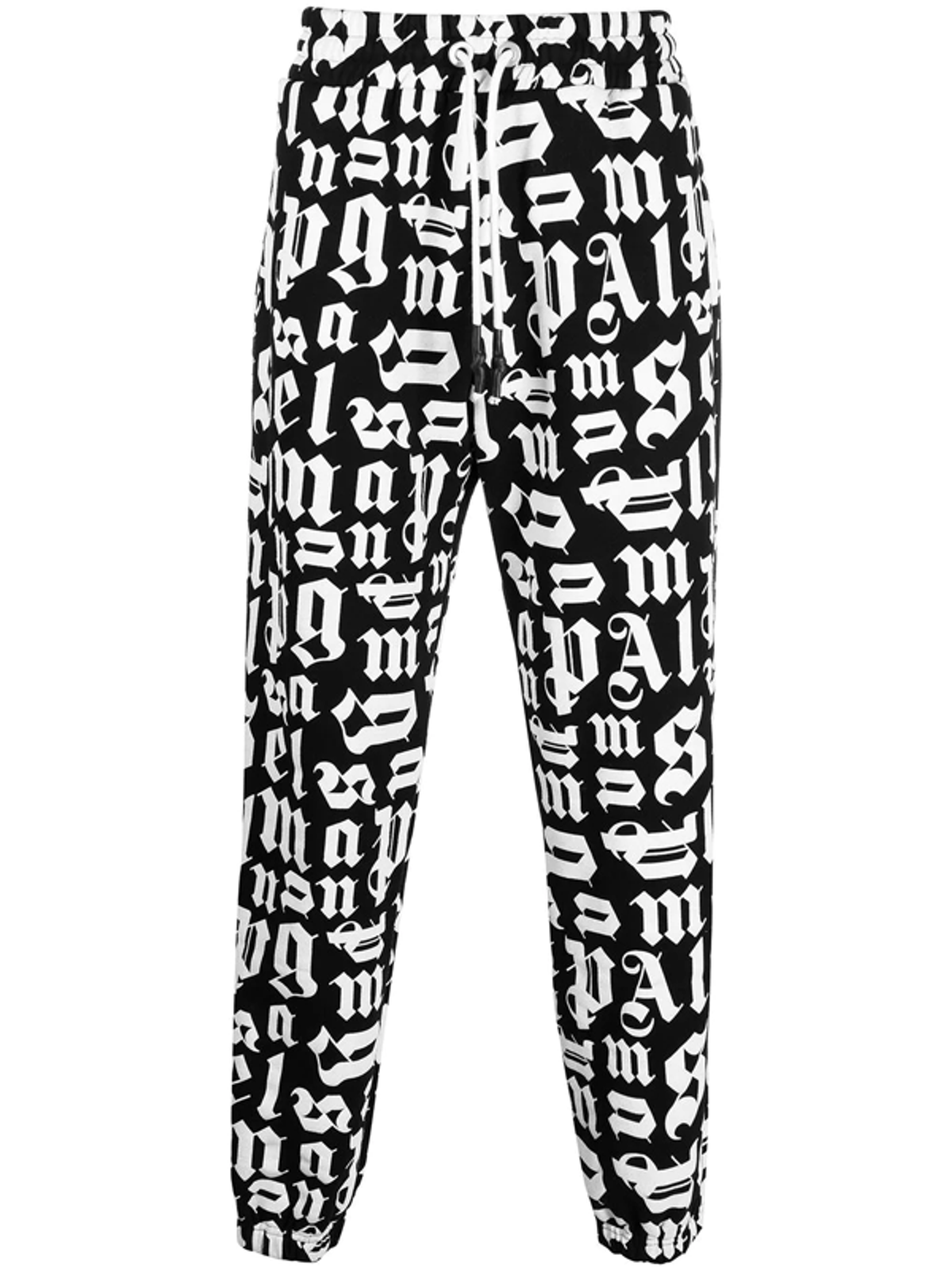 Palm Angels Broken Logo Monogram Black Sweatpants
