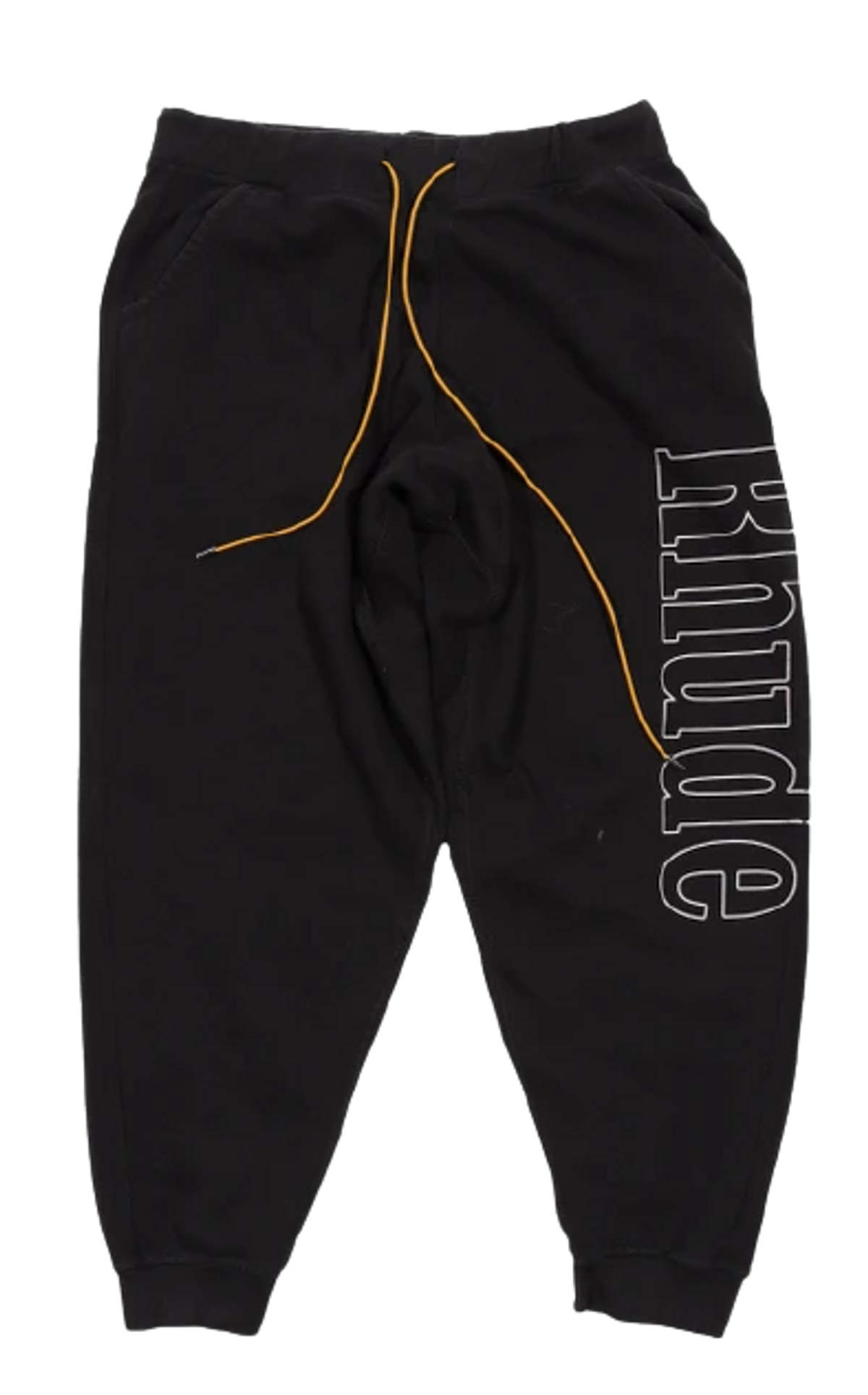 Rhude Embroidered Logo Black Pants