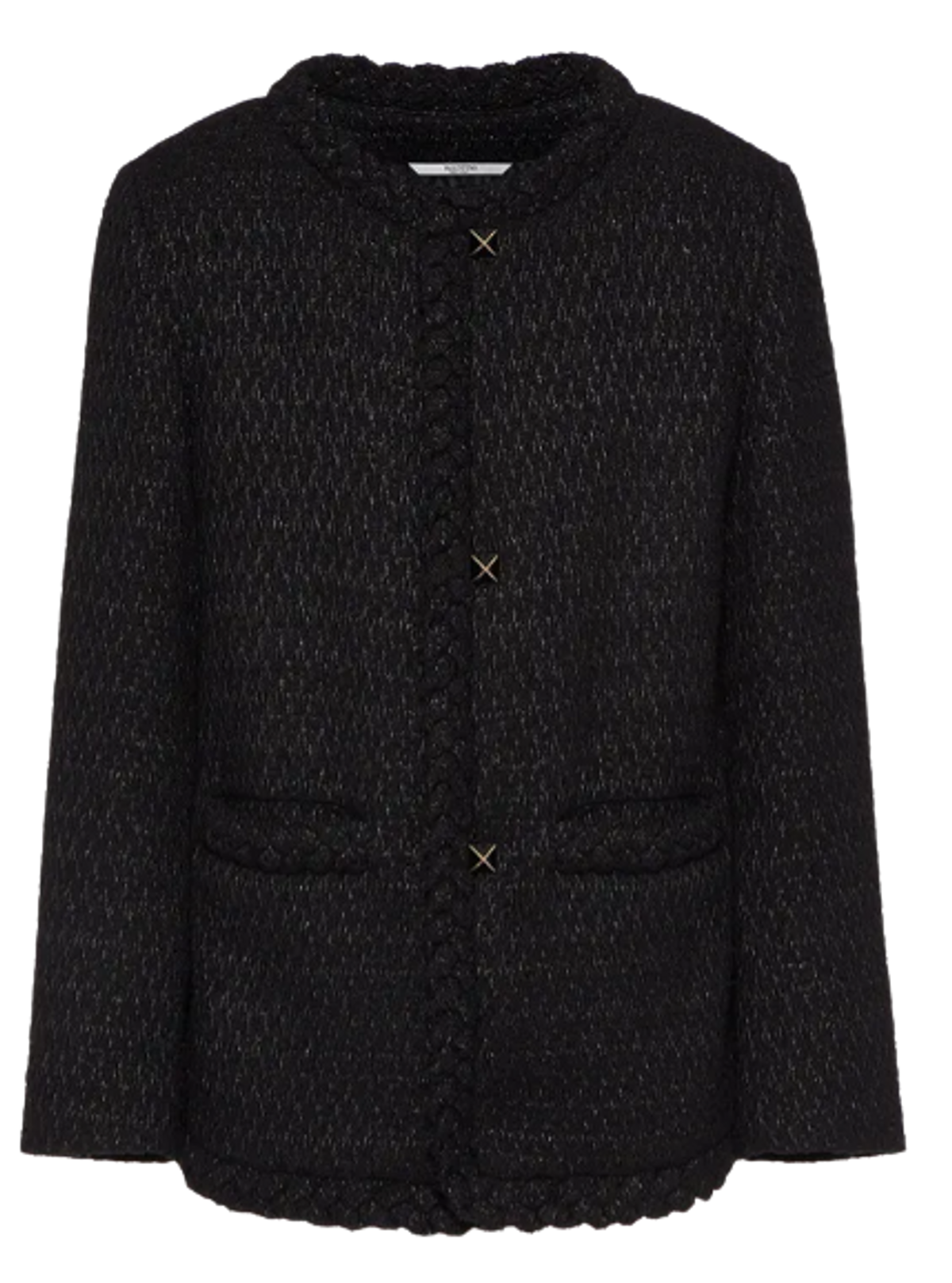 Valentino Uomo Tweed Black Jacket