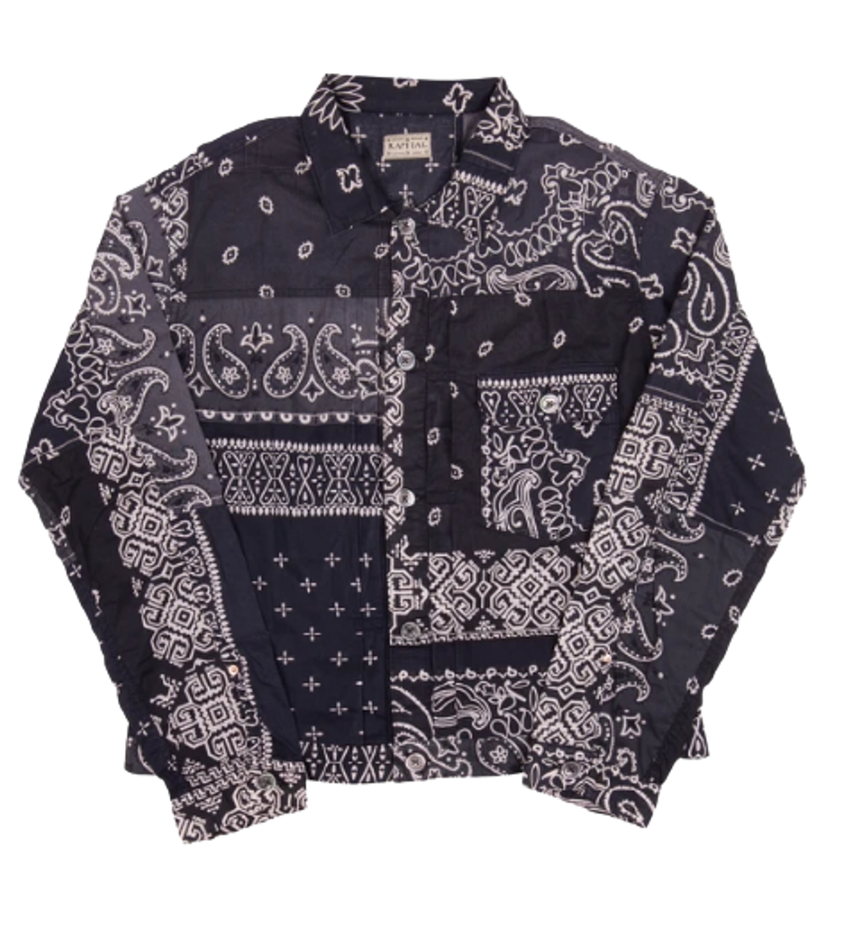 Kapital Black Bandana Shirt Jacket