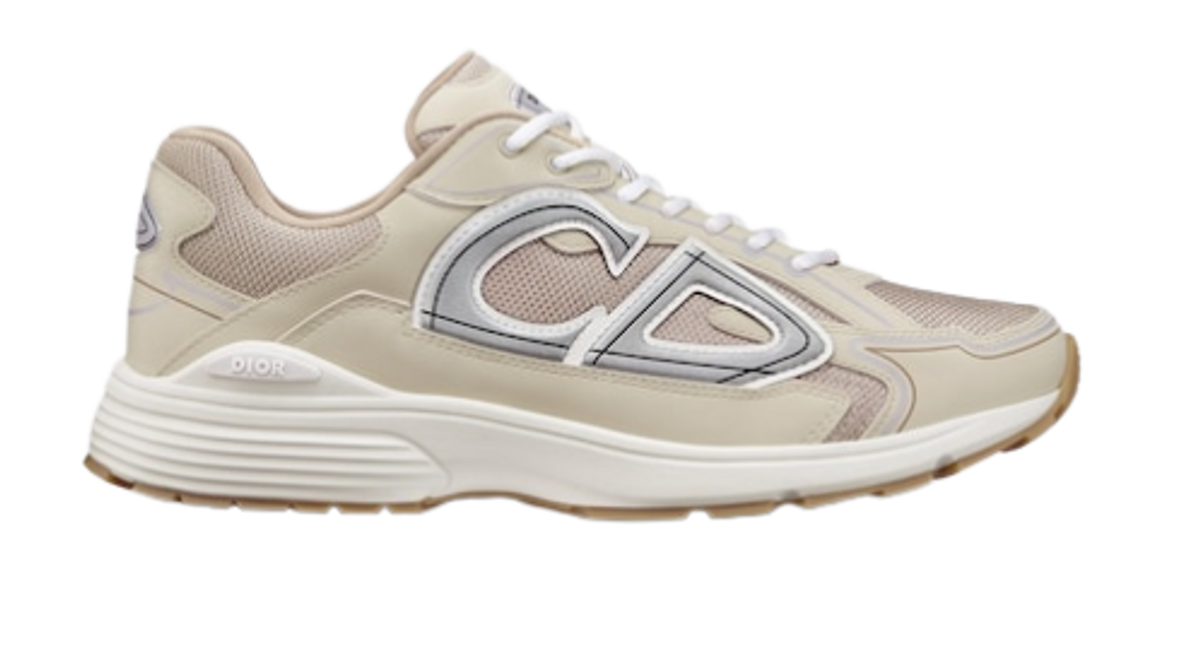 Dior Cream Mesh Technical Fabric Sneakers