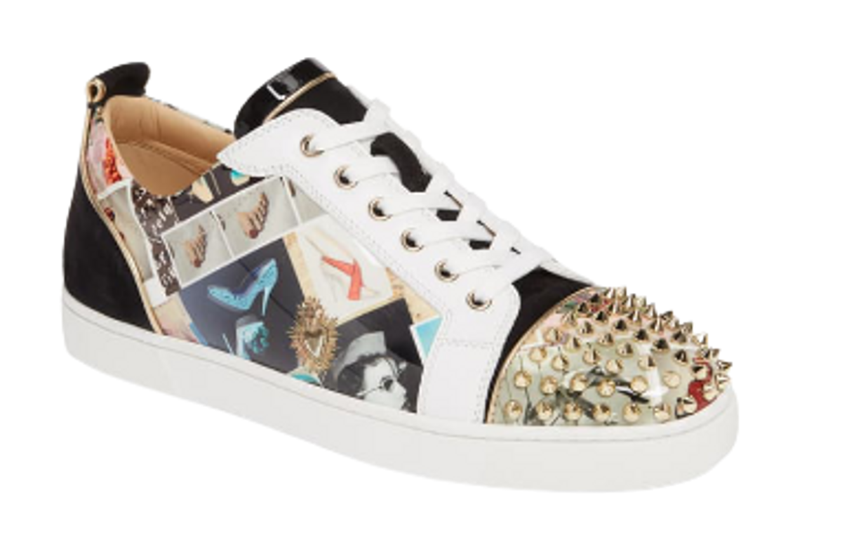 Christian Louboutin Louis Junior Spiked Low Top Sneakers