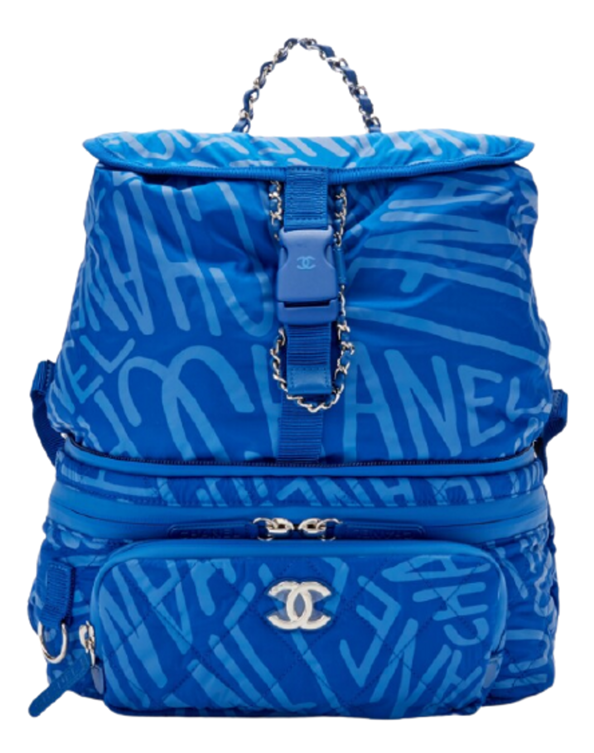 Chanel Blue Nylon Coco Neige Convertible Backpack