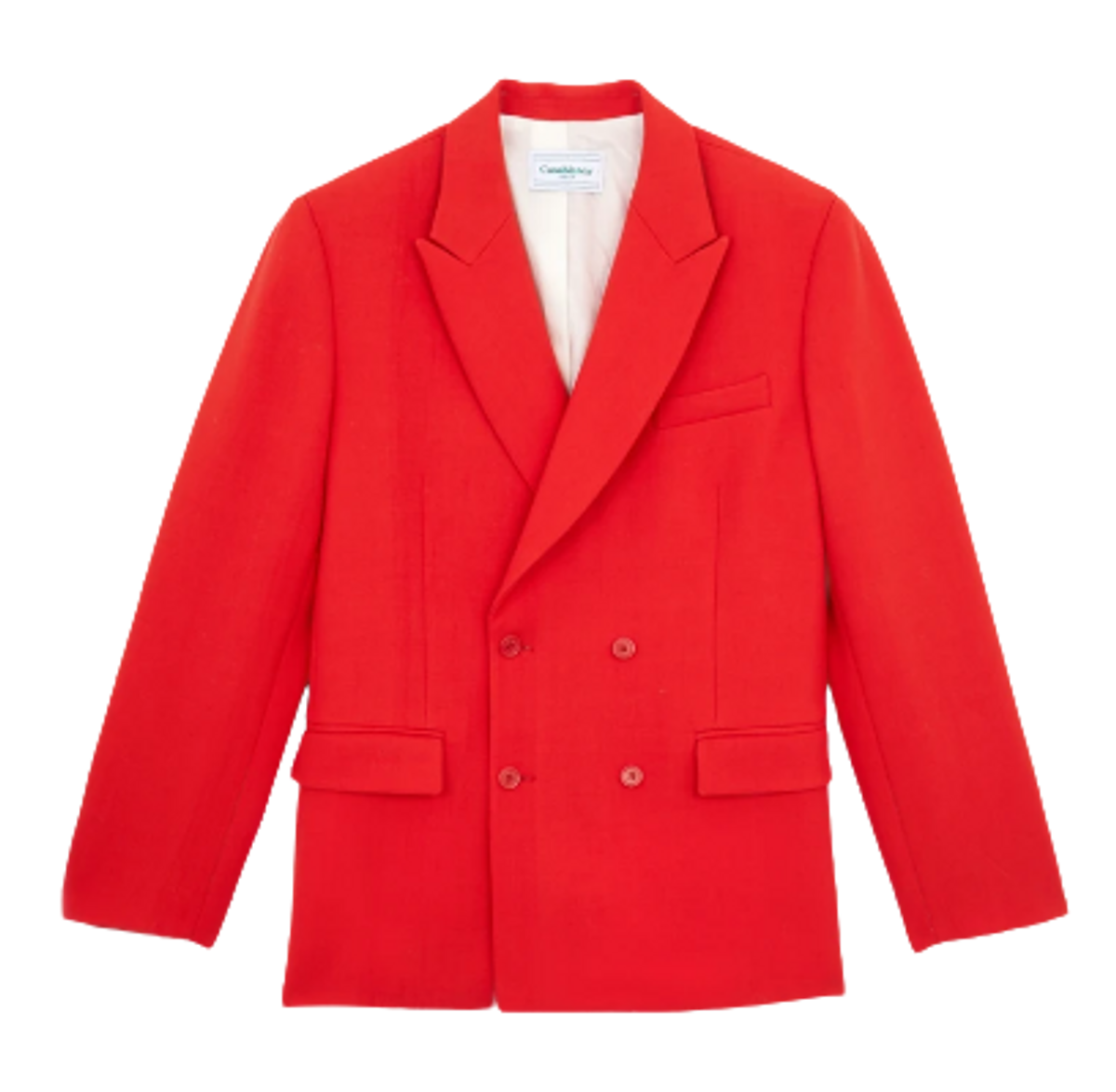 Casablanca Persimmon Aristotle Double Breasted Suit Jacket