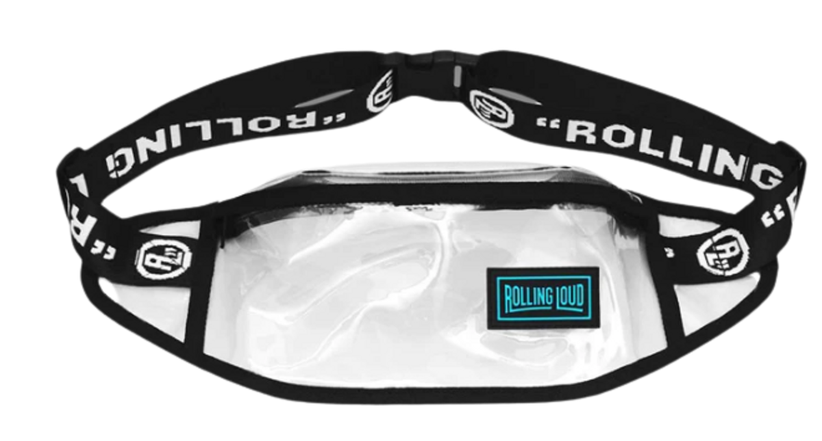 Rolling Loud Merch Clear Fanny Pack Festival Approved Bag WHAT’S ON THE STAR?