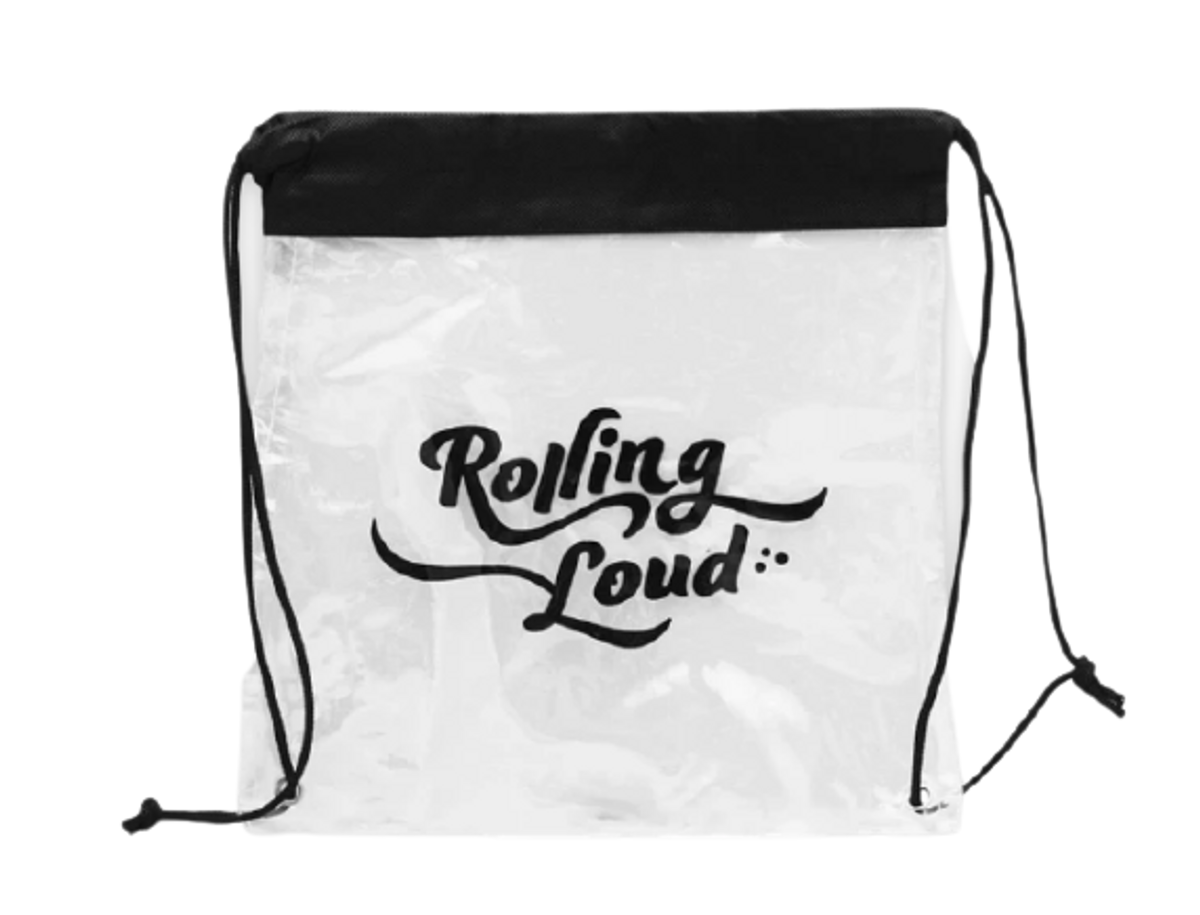 Rolling Loud Merch Clear Bag Cinched Back Pack WHAT’S ON THE STAR?