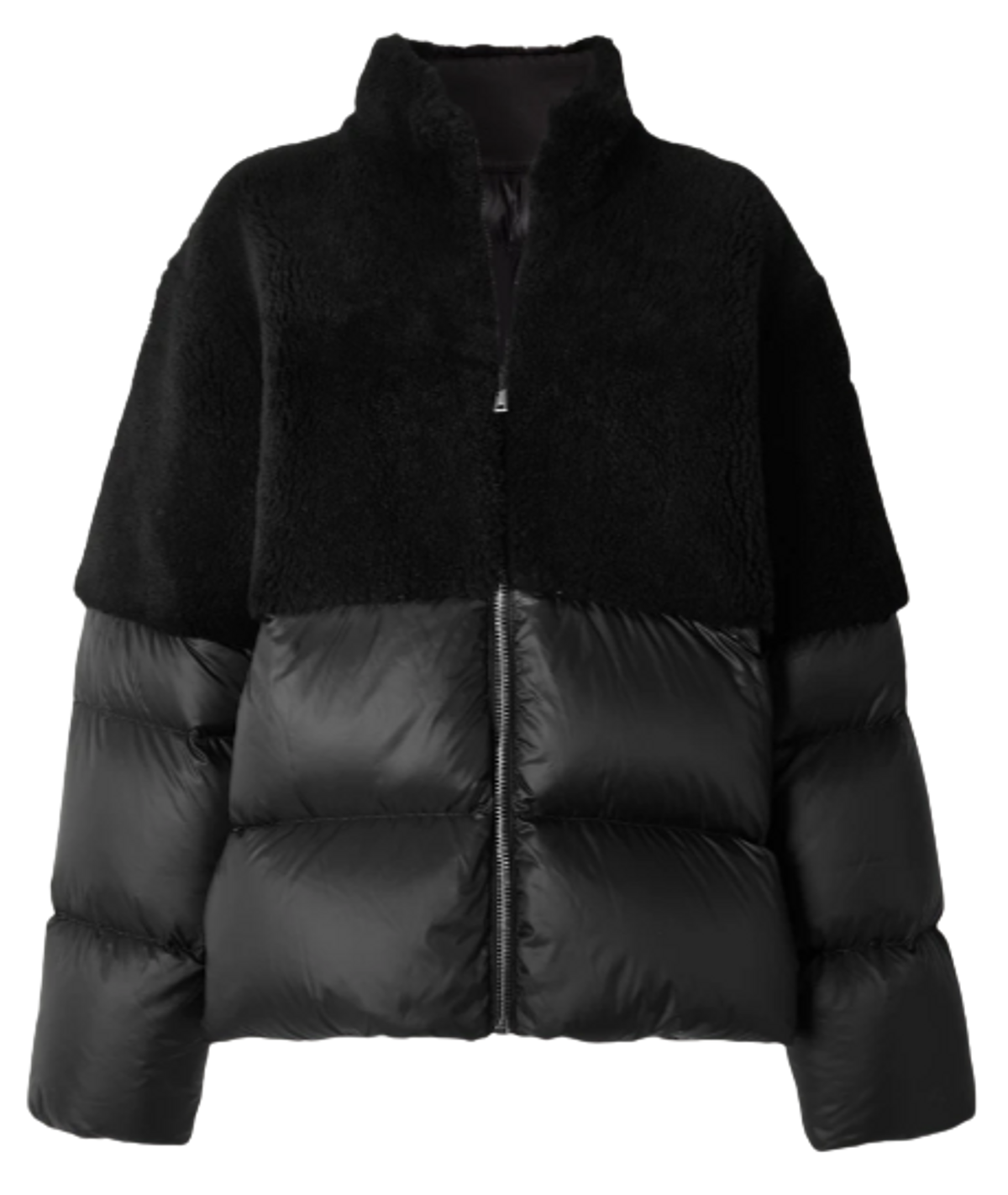 Moncler × Rick Owens Coyote Shearling Quilted Shell Down Jacket