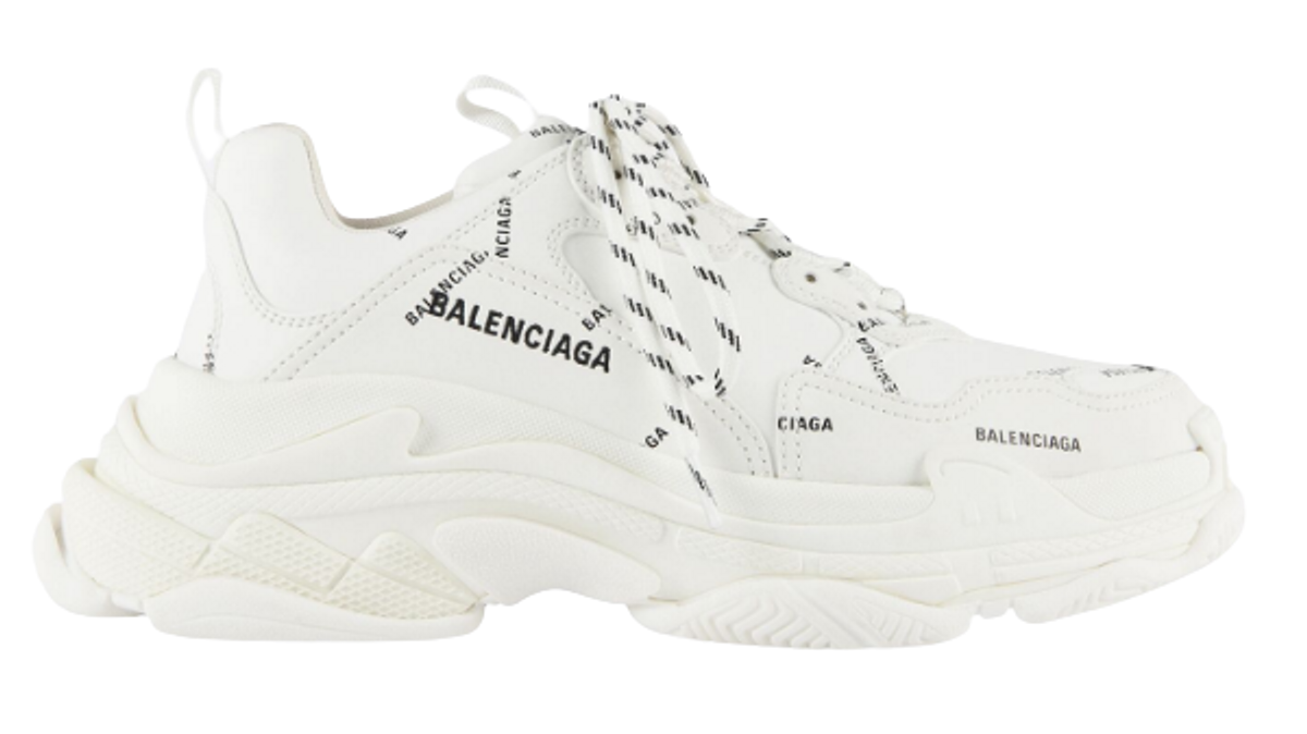 Balenciaga Allover Logo Triple S Sneakers