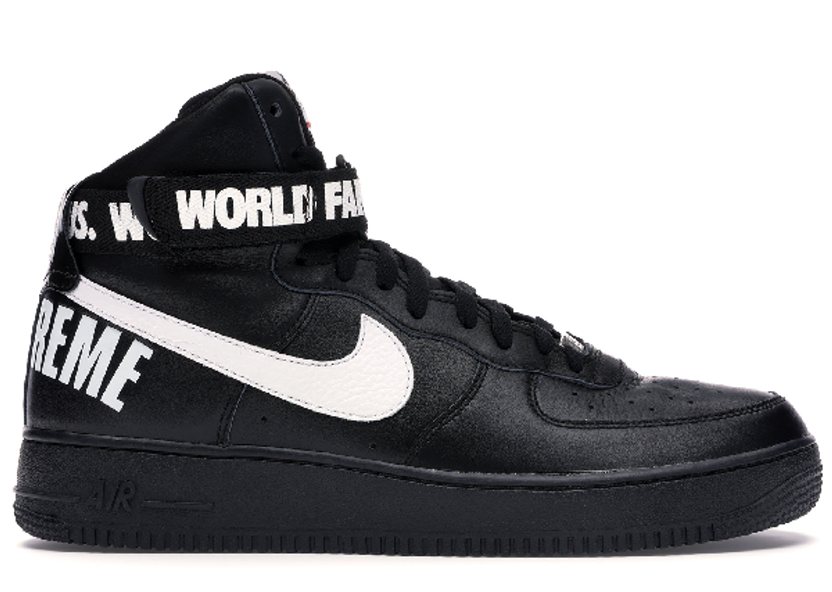 Nike Air Force 1 High Supreme World Famous Black Sneakers