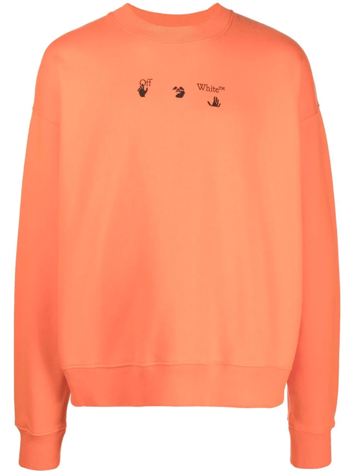 Off-White Logo Print Cotton Sweatshirt
