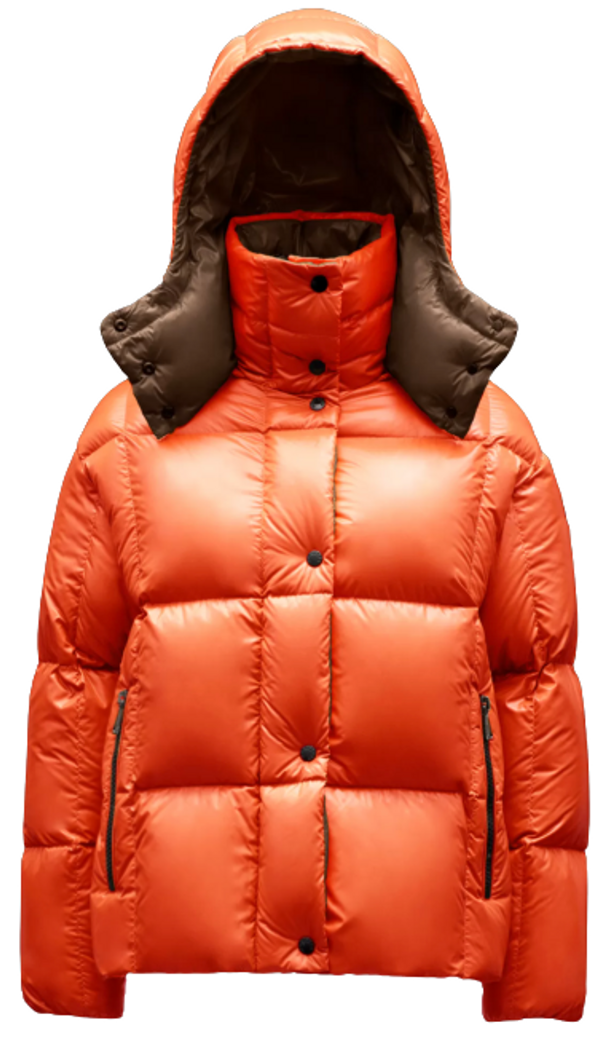 Moncler Bright Orange Parana Short Down Jacket