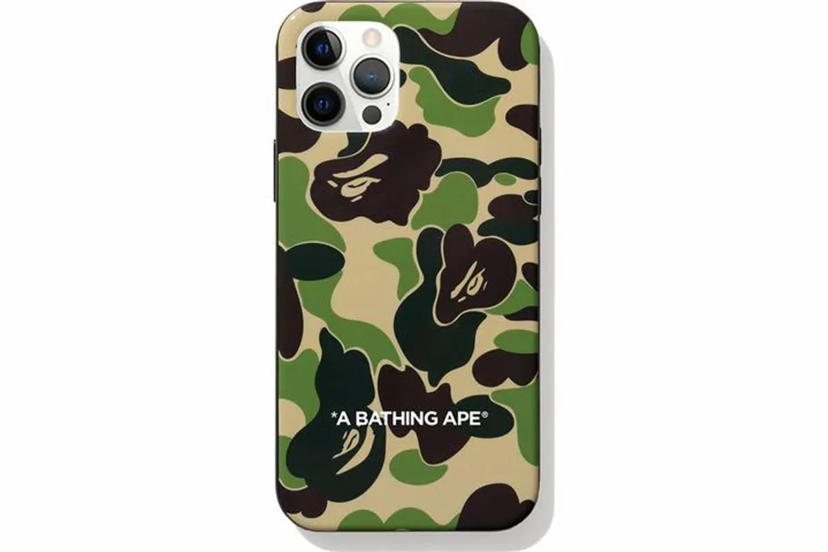 Bape Abc Camo Iphone 12 Pro Case Green