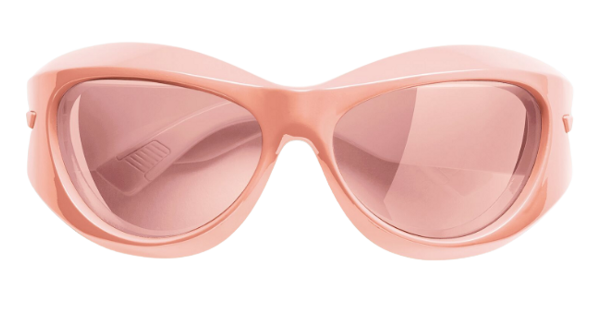 Bottega Veneta Pink Oval Sunglasses