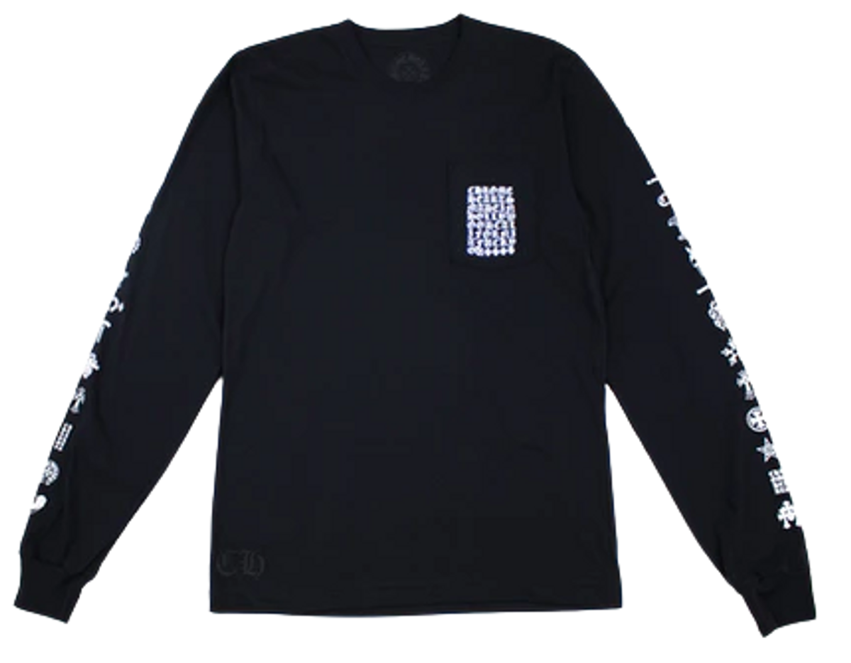 Chrome Hearts Multi Logo Script Long Sleeve T-Shirt