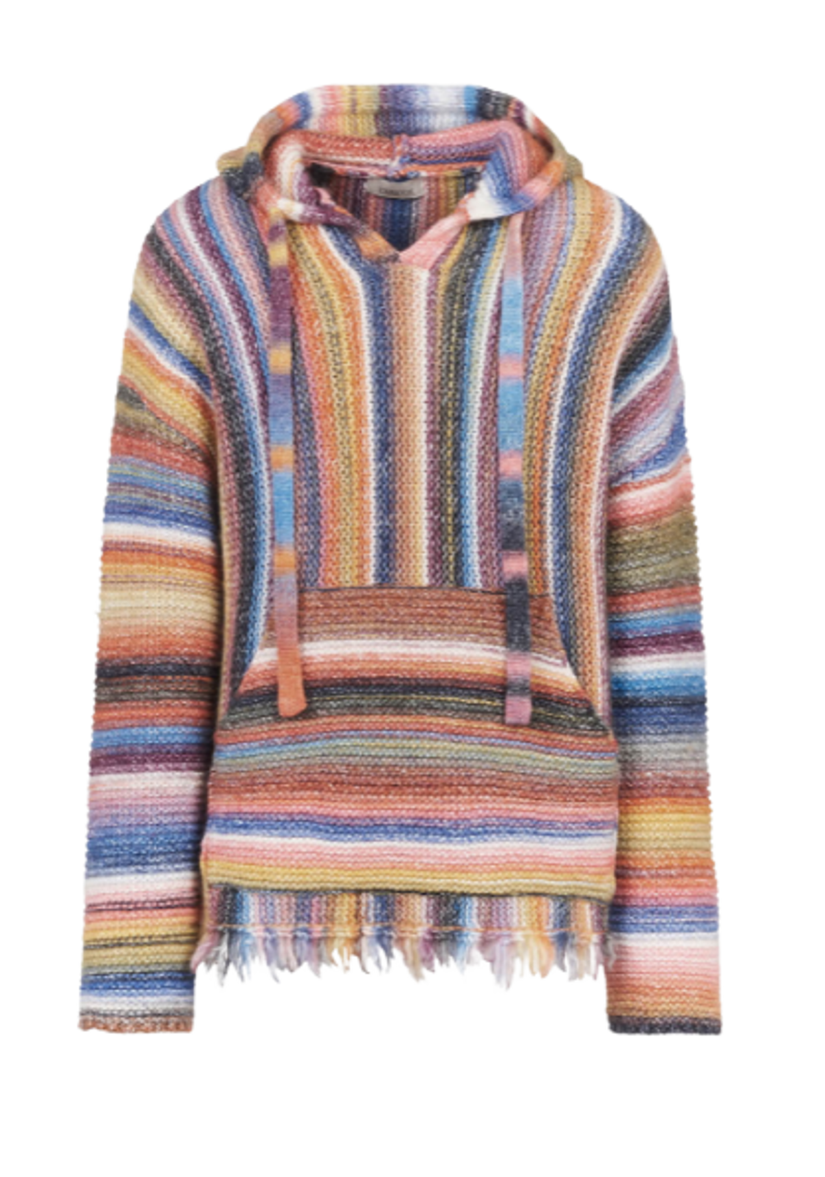Laneus Multicolour Lightblue Orange Hoodie