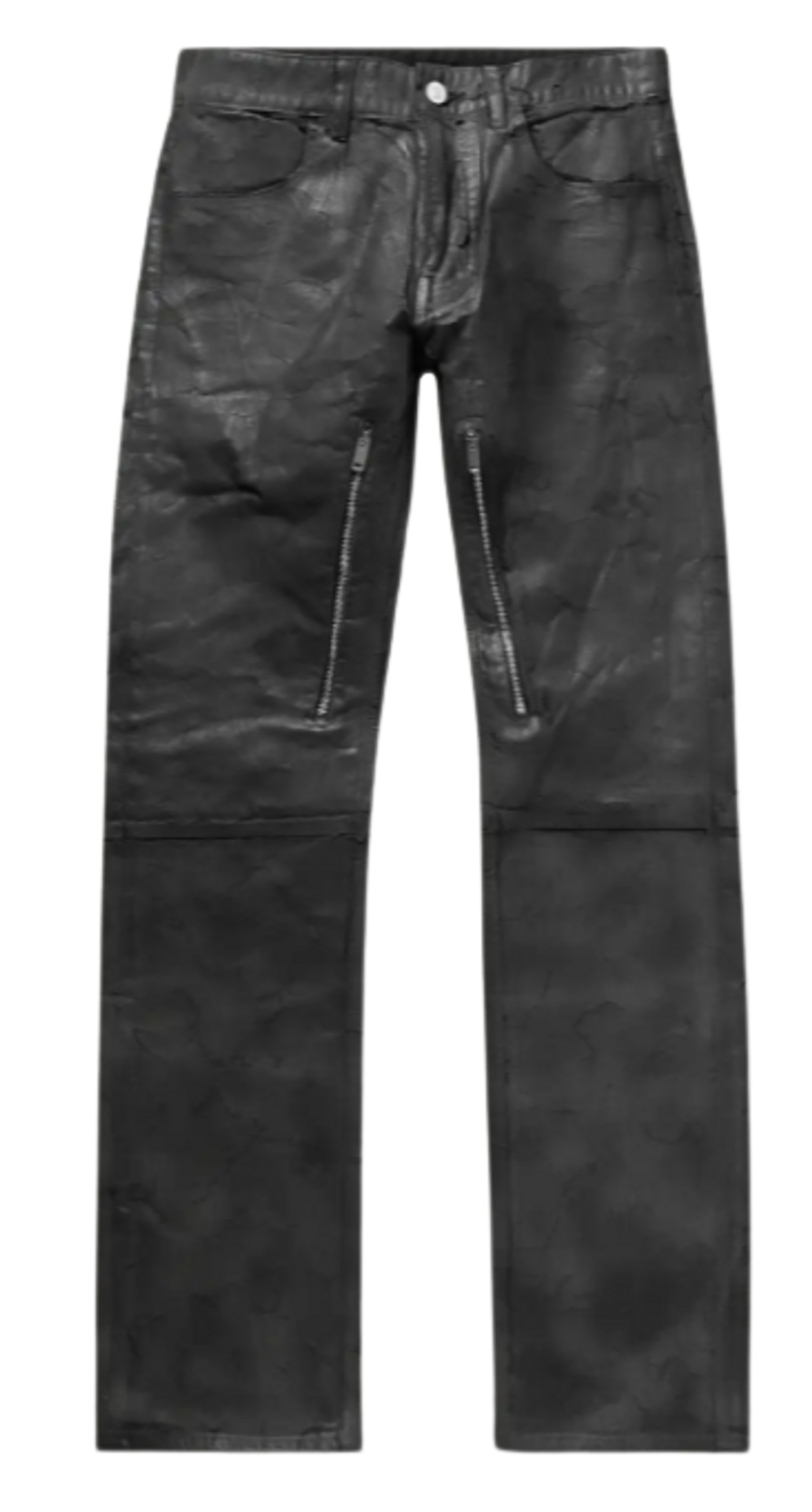 Givenchy Zip Detailed Painted Crackled Denim Jeans