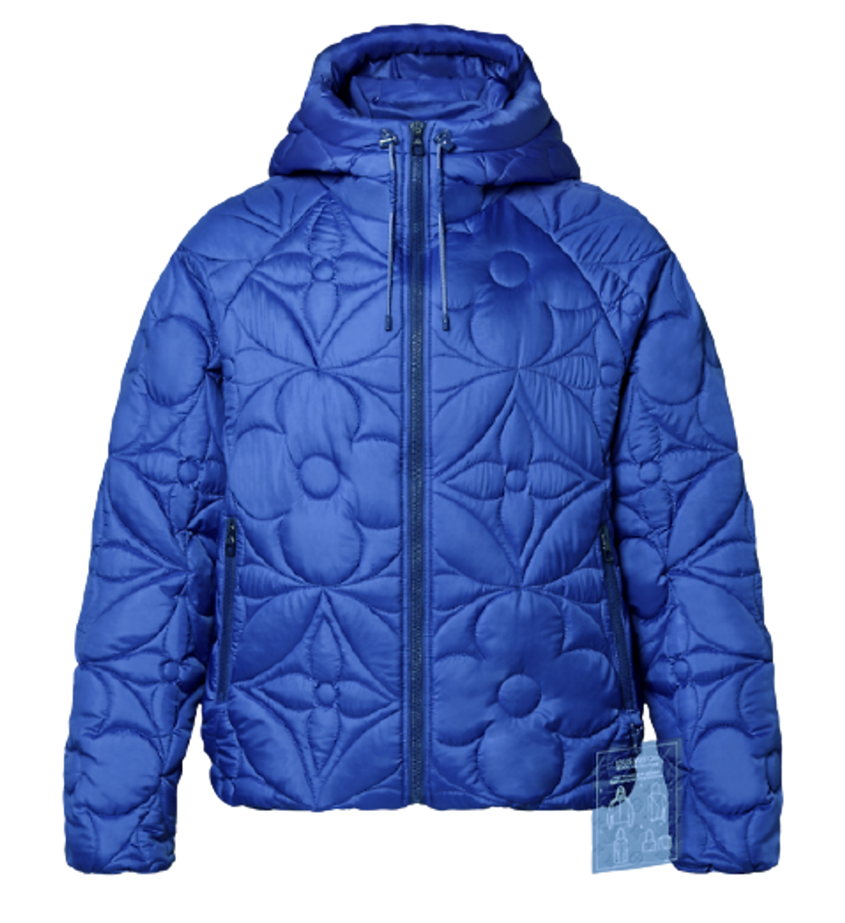 Louis Vuitton Flowe Quilted Blue Hoodie