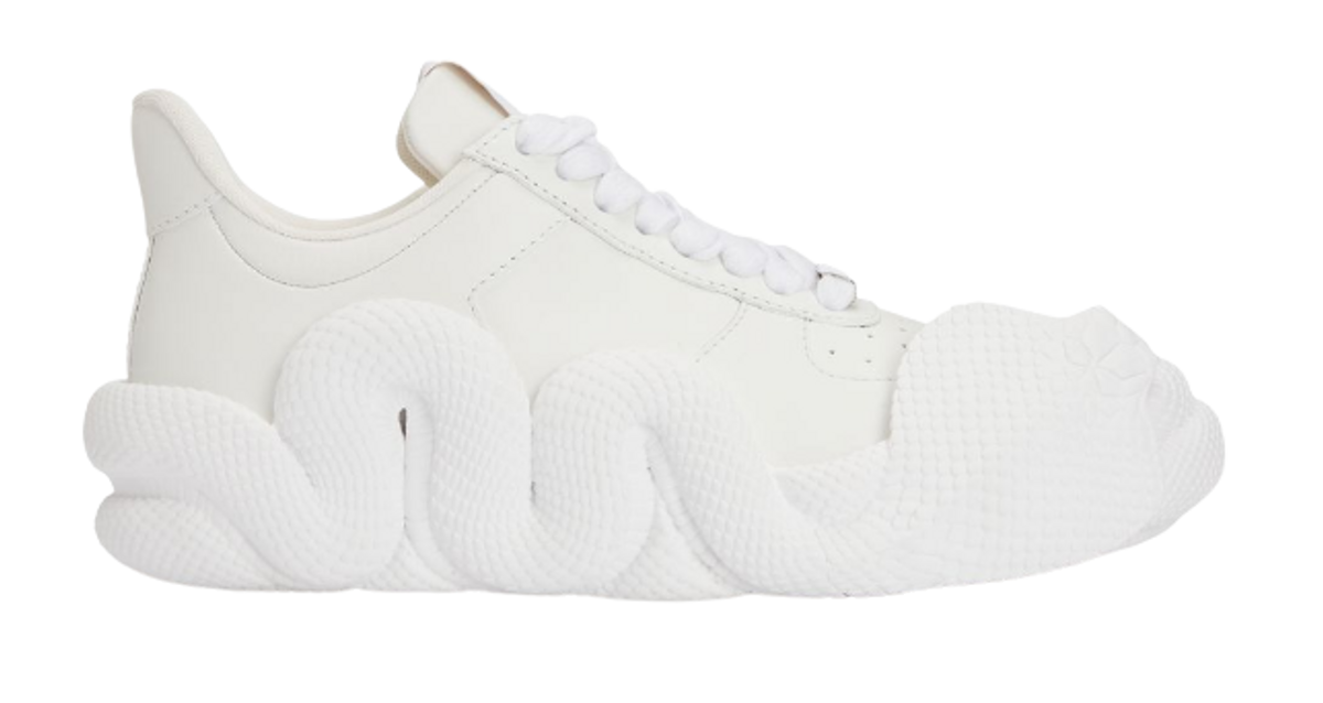 Giuseppe Zanotti × Young Thug Merch Cobras White Sneakers