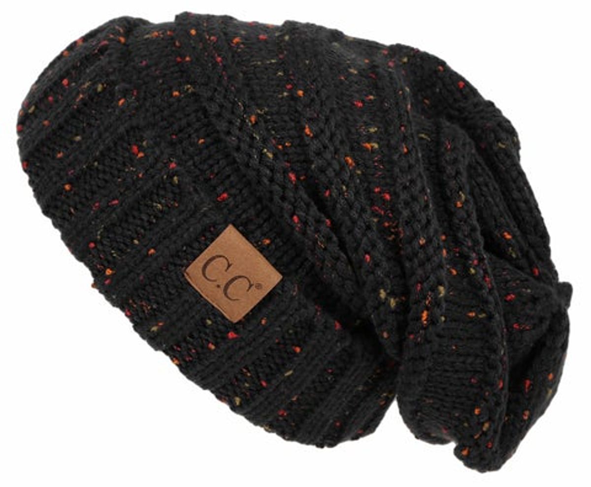 C.C Confetti Black Beanie Hat WHAT’S ON THE STAR?