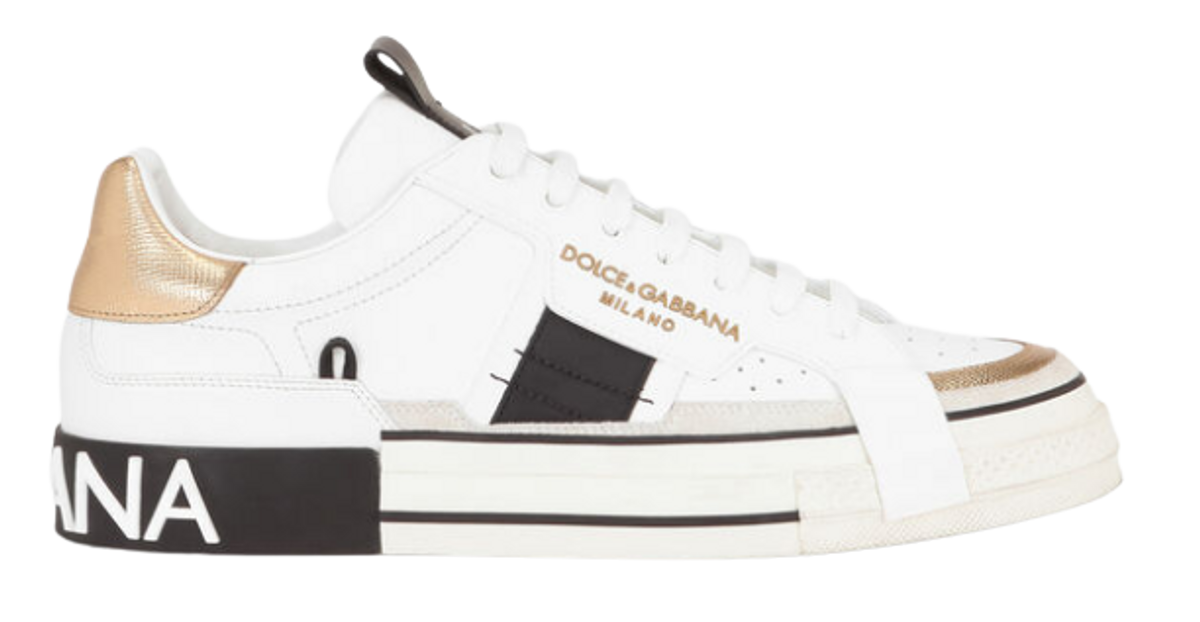 Dolce & Gabbana Calfskin Custom Sneakers