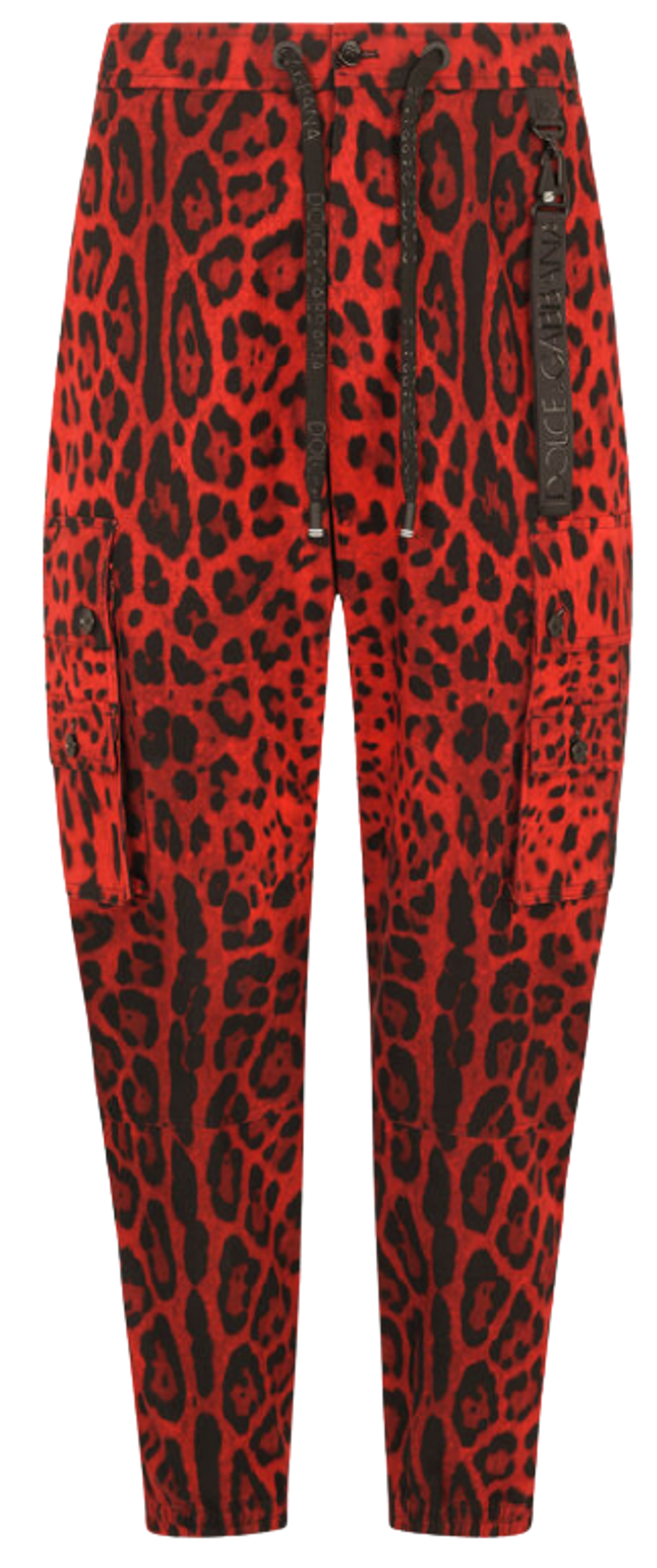 Dolce & Gabbana Leopard Red Pants