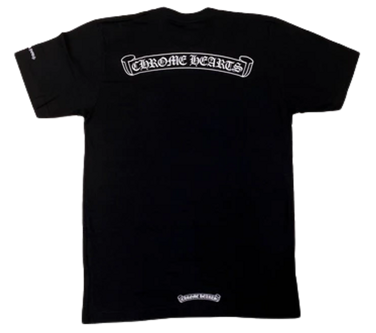 Chrome Hearts Scroll Logo Black T-Shirt