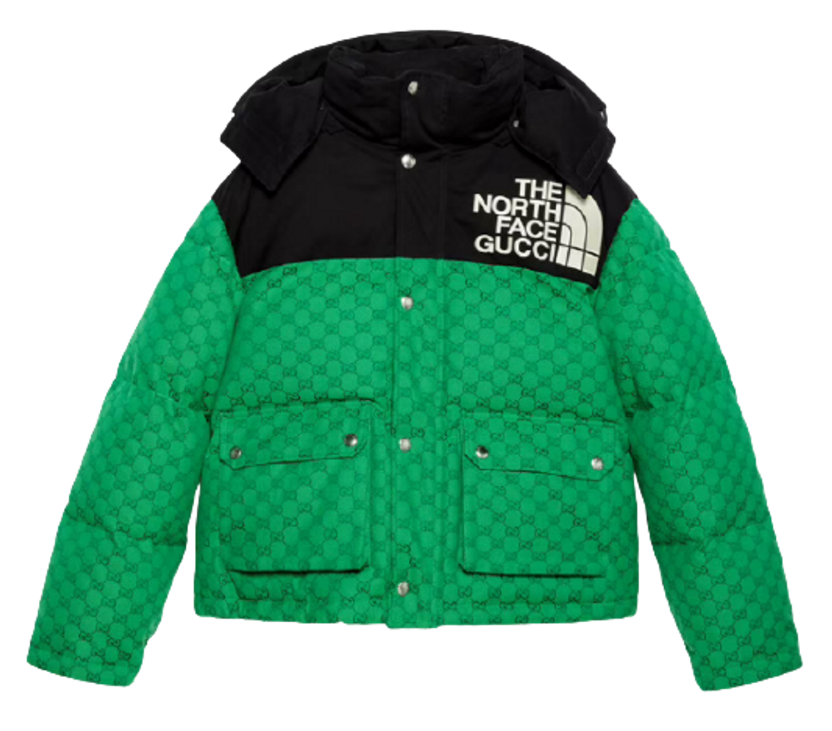 Gucci × The North Face Green Padded Jacket