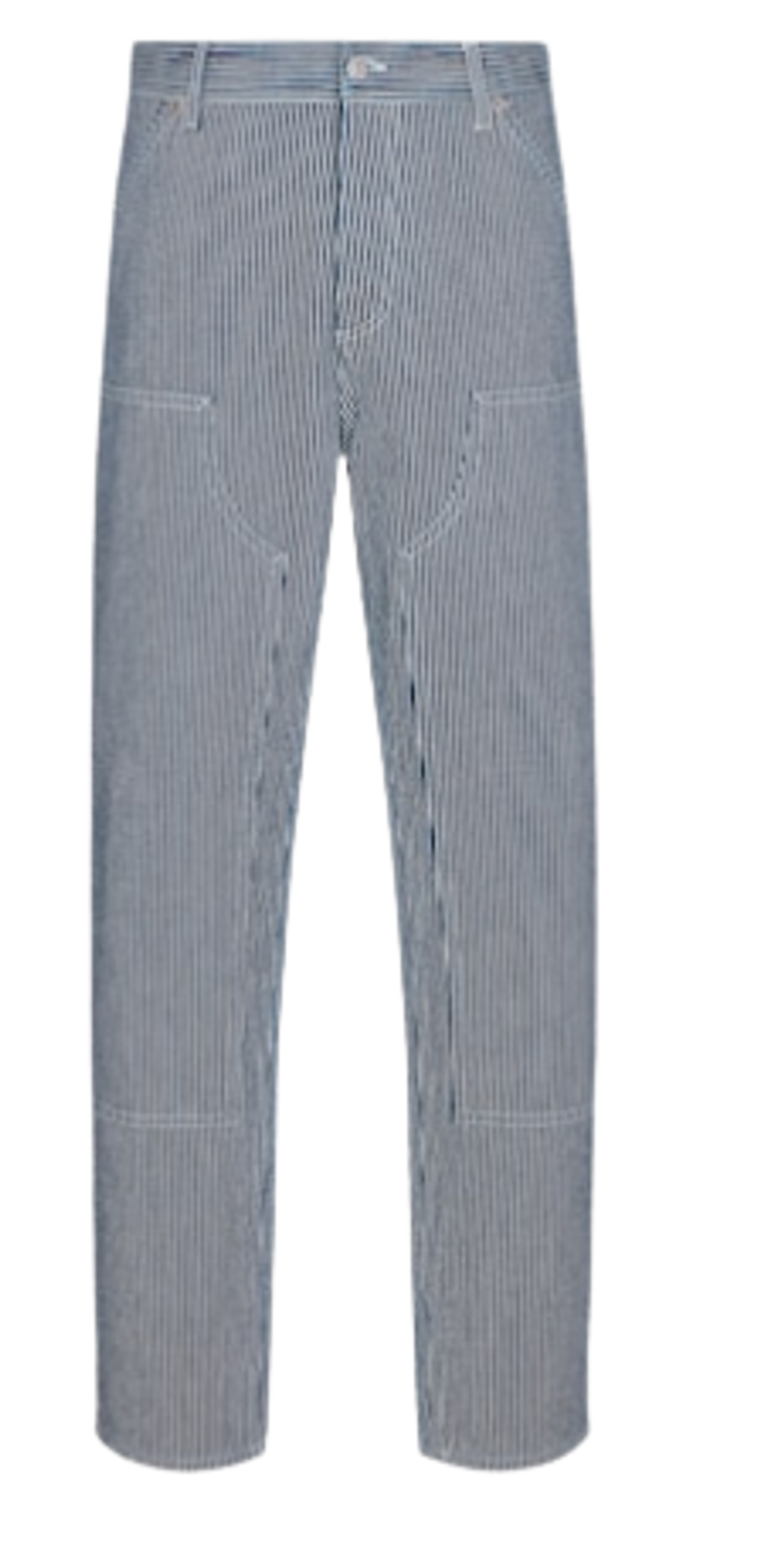 Dior Blue Striped Cotton Denim Jeans