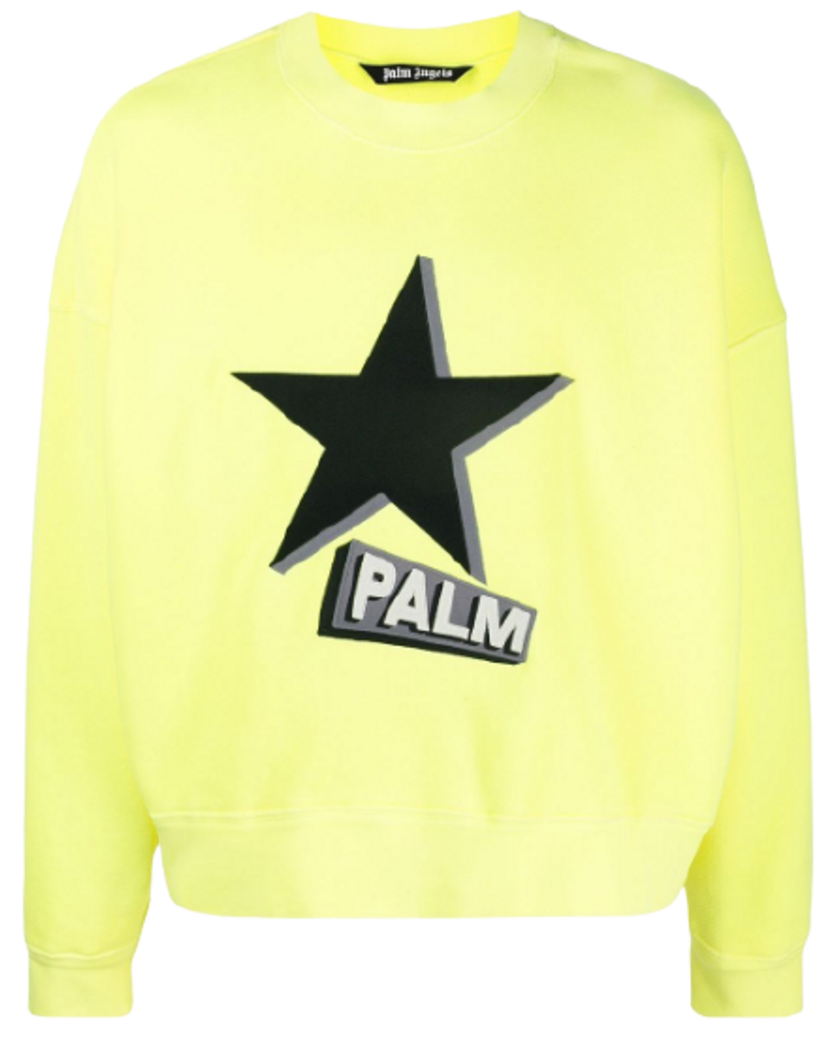 Palm Angels Rockstar Print Cotton Jersey Sweatshirt