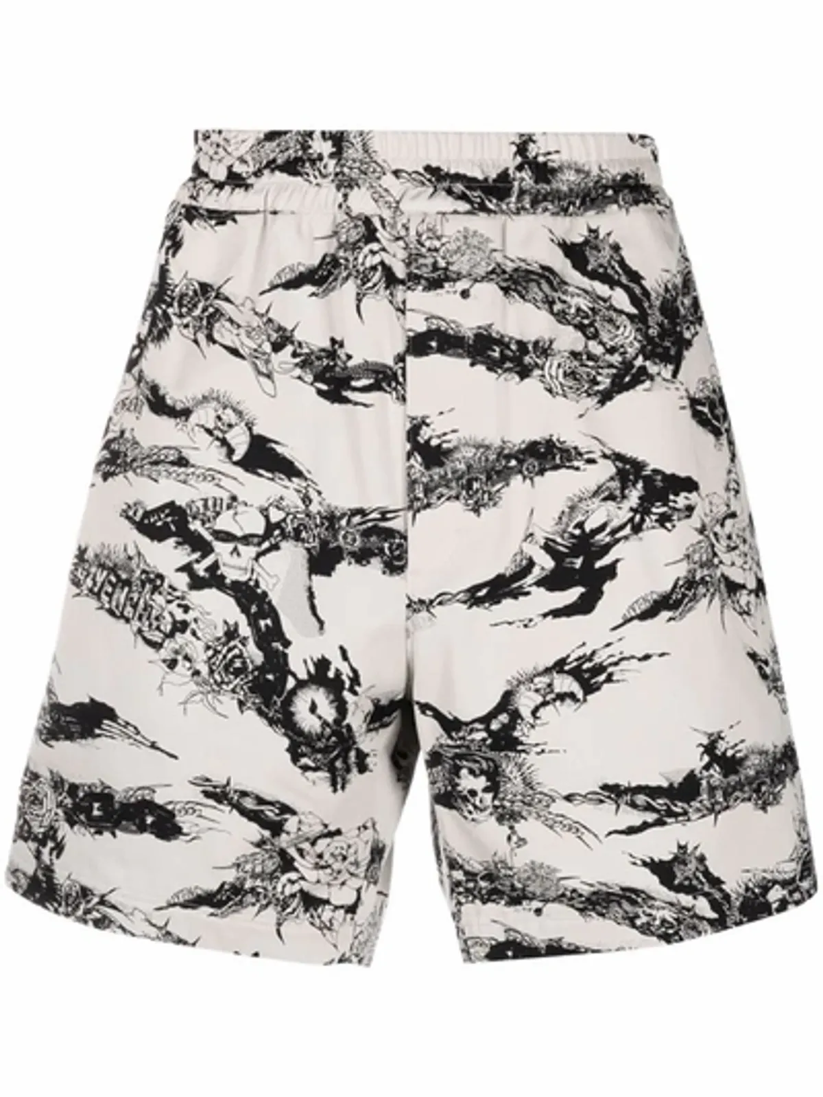 Givenchy Goth Collection Givenchy Gothic Print Shorts | WHAT’S ON THE STAR?