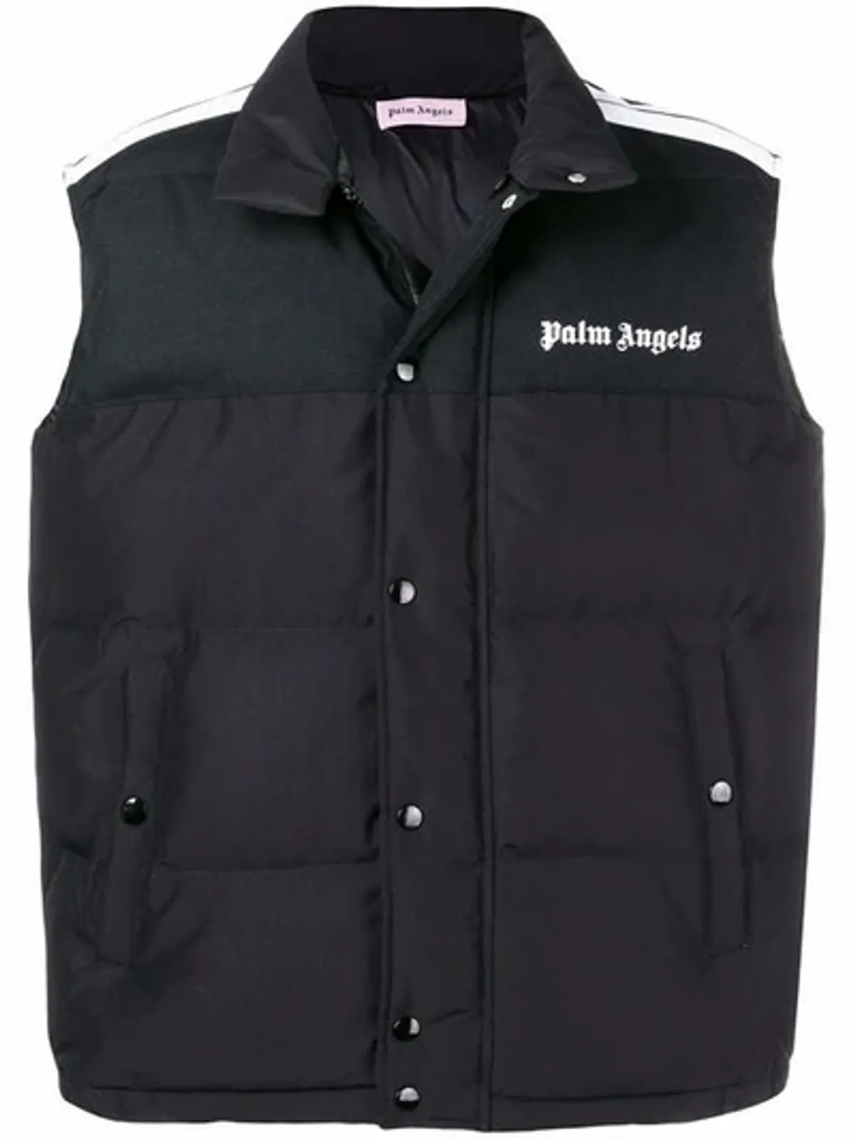 Palm Angels Logo Padded Black Gilet