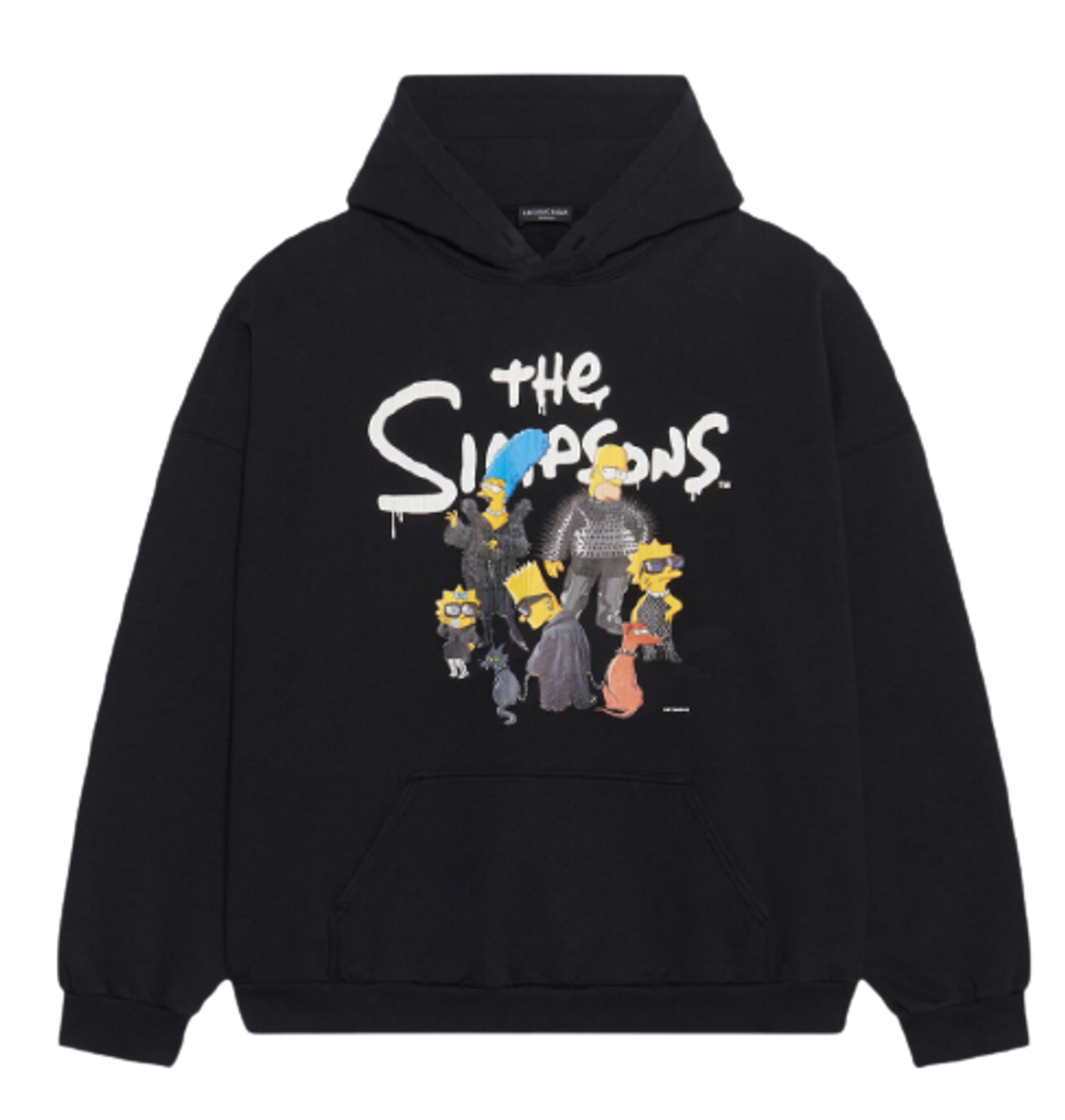 Balenciaga Wide Black Fit Hoodie
