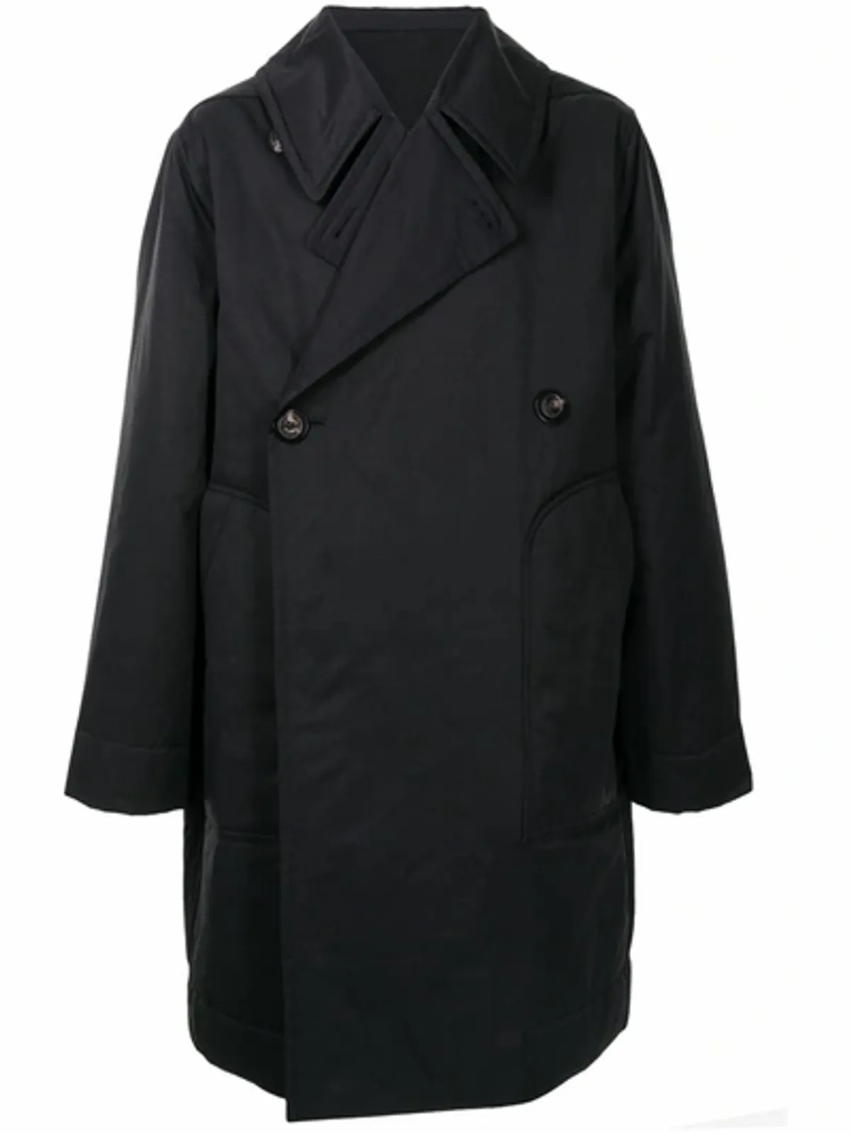 Rick Owens Double Breasted Mid Length Coat