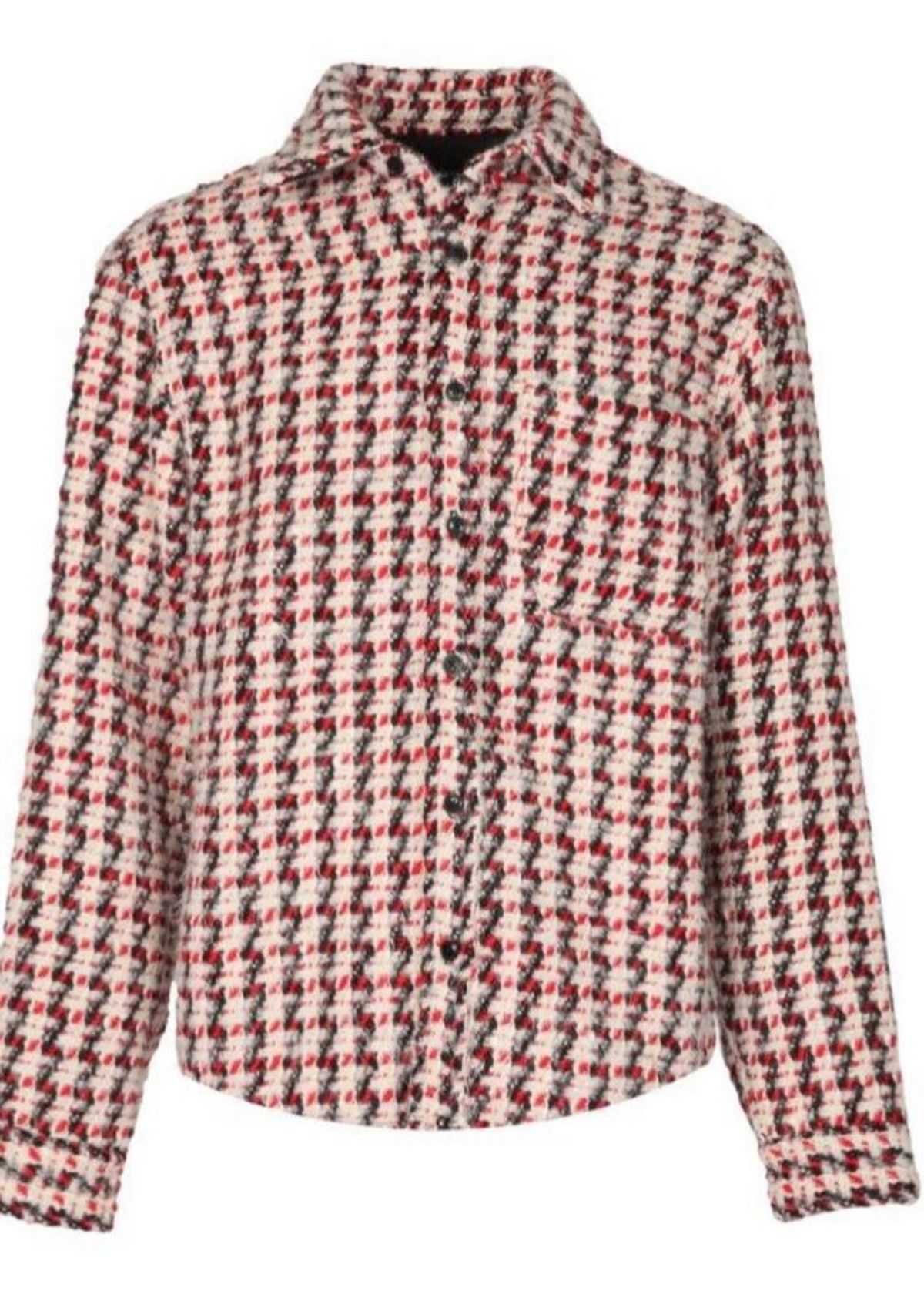 Cout De La Liberte Tommy/Wool Tweed Oversize Plaid Shirt