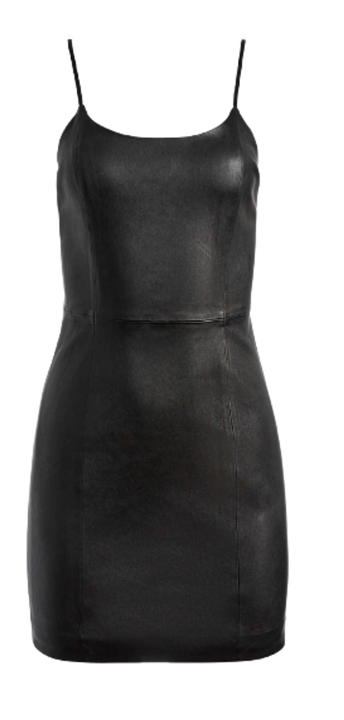 Alice+Olivia Nelle Leather Mini Dress