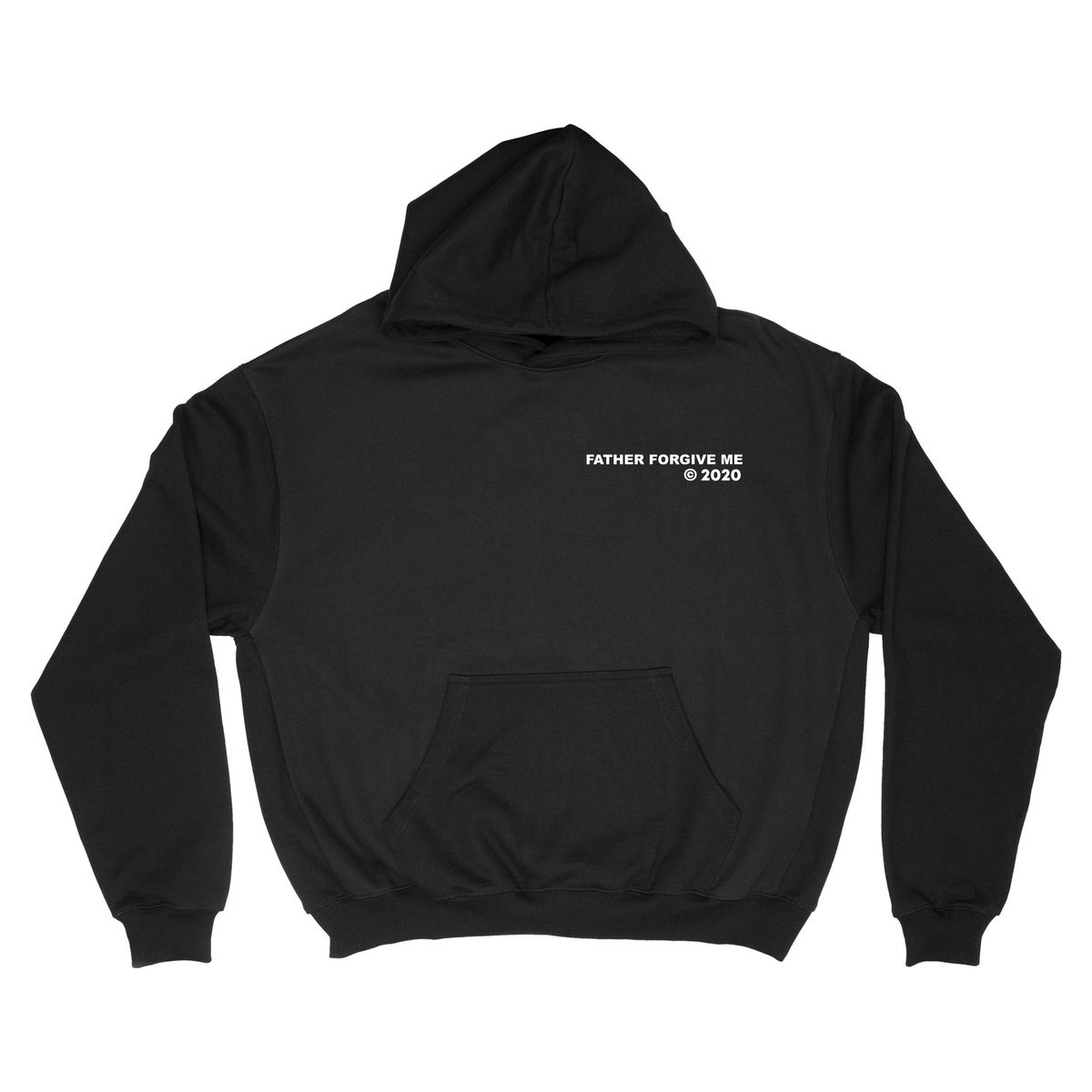 Father Forgive Me Logo 2020 Black Hoodie