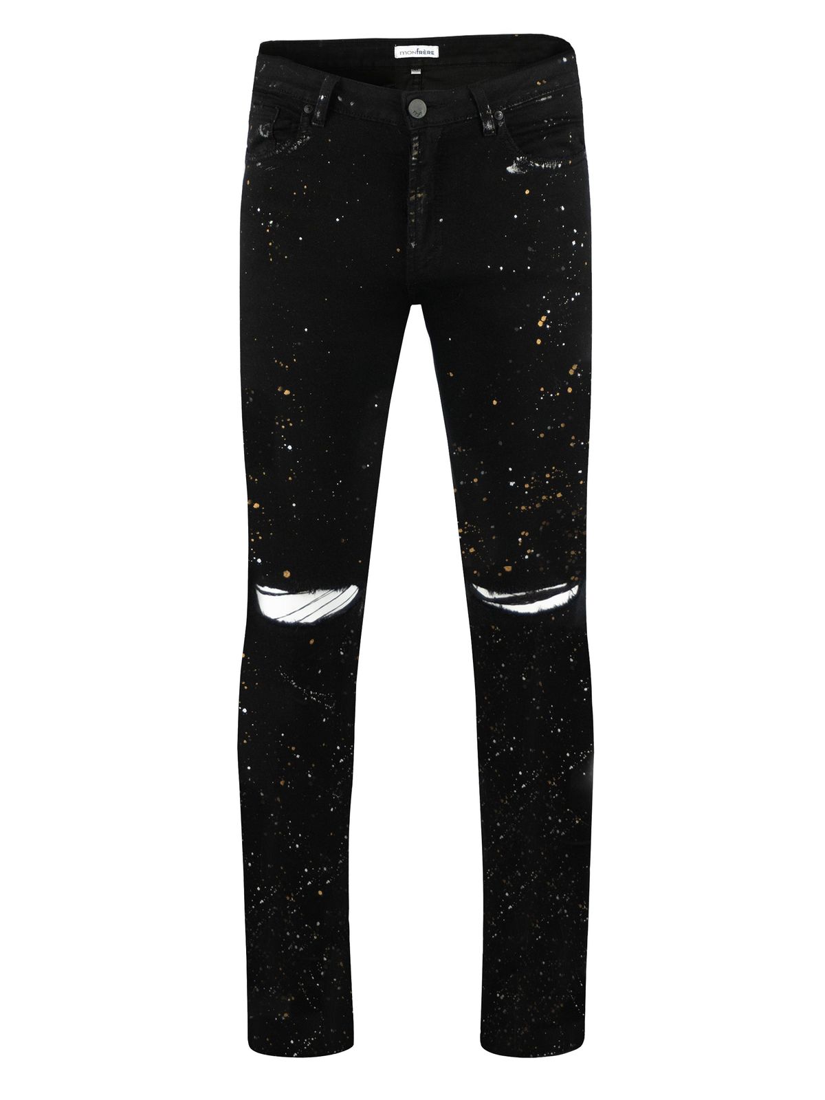 Monfrere Greyson Soho Distressed Noir Jeans