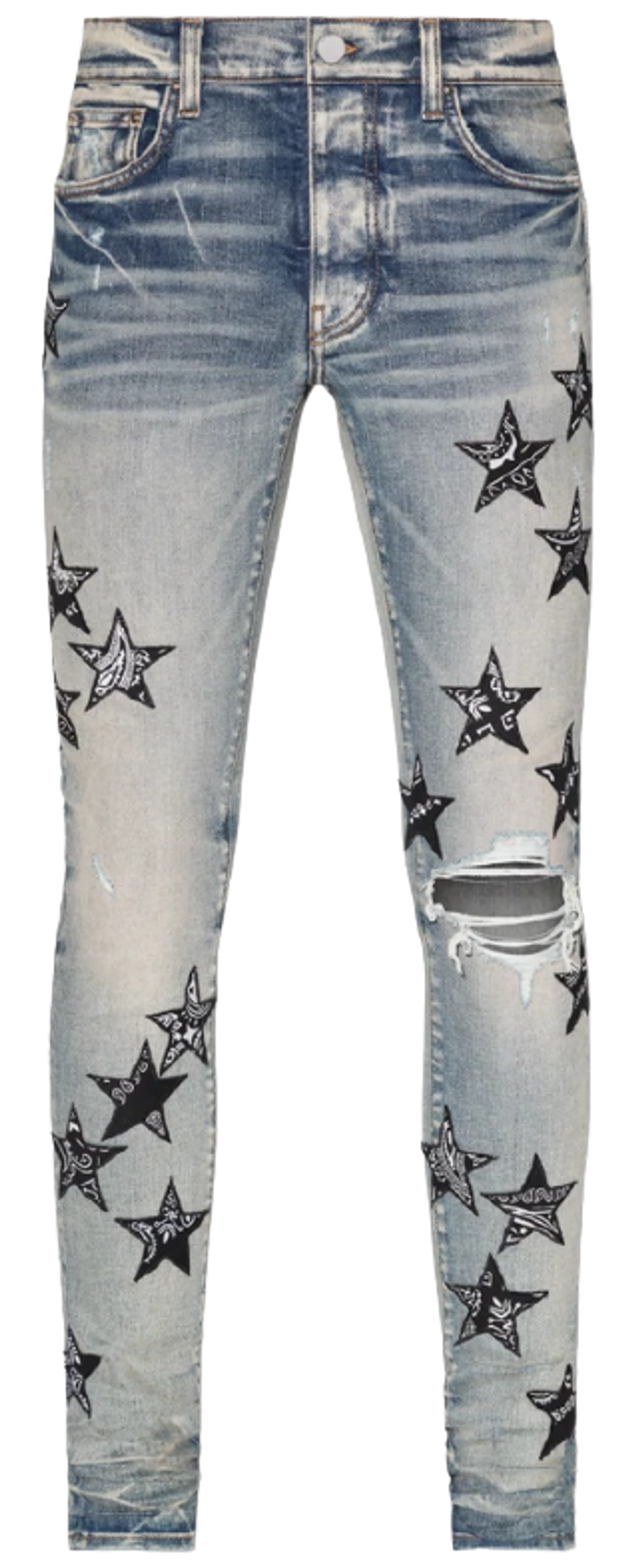 Amiri Bandana Star Clay Indigo Jeans