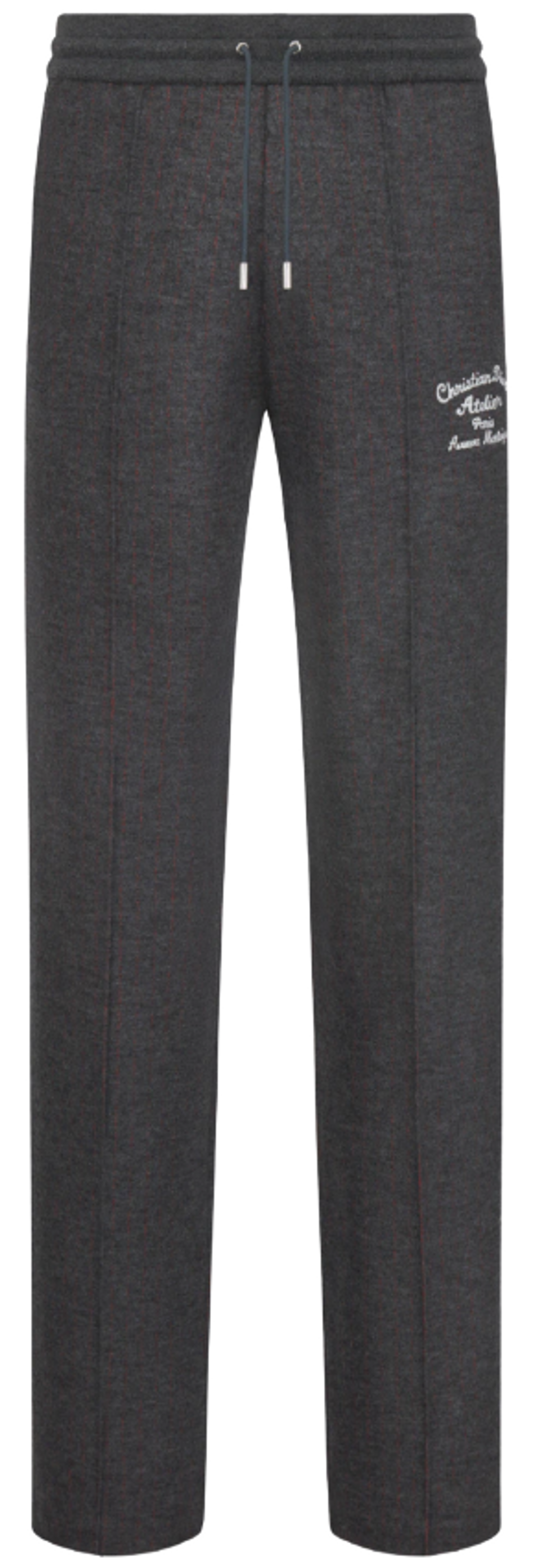 Dior Gray Wool and Cotton Jersey Track Pants