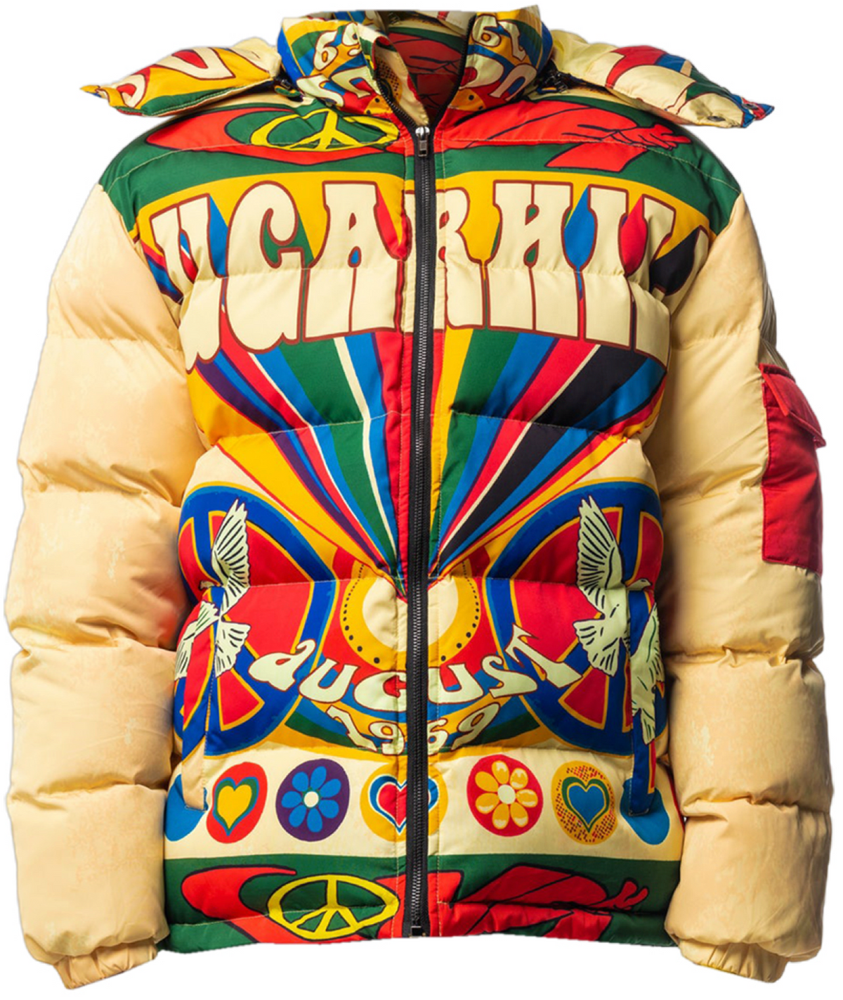 Sugarhill Woodstock Print Puffer Jacket