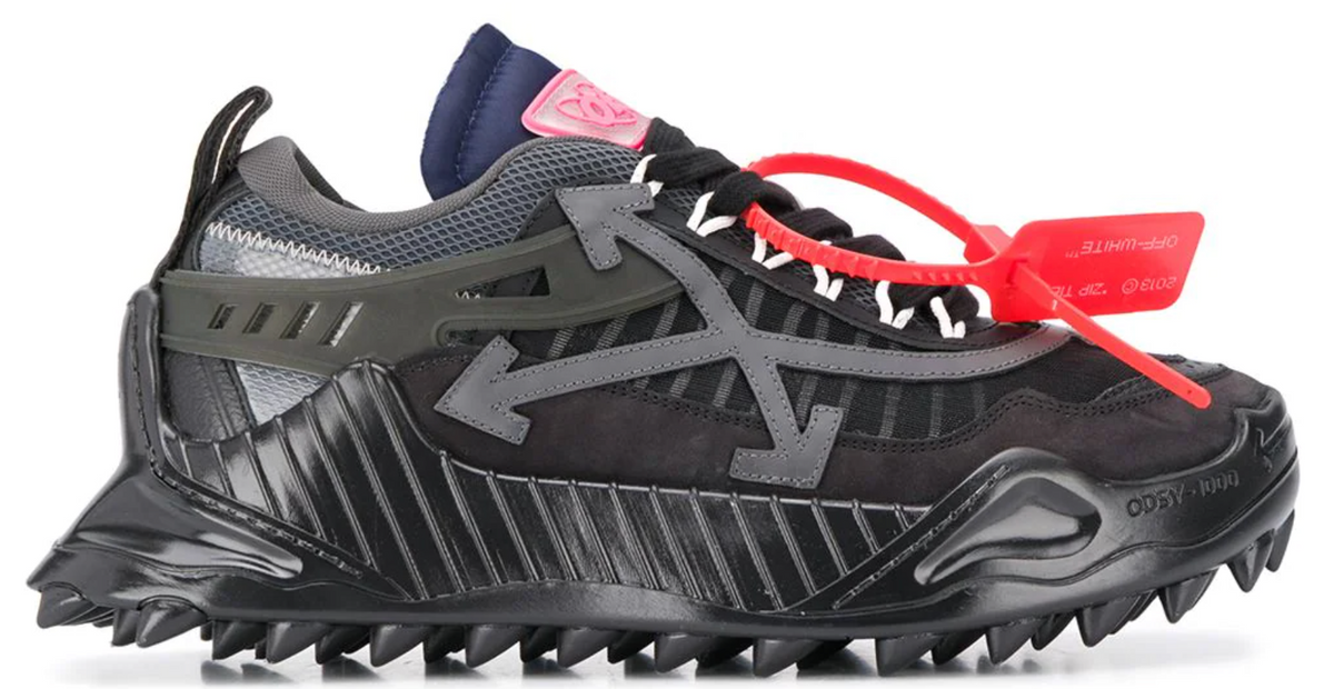 Off-White Odsy-1000 Chunky Tech Low Top Black Sneakers