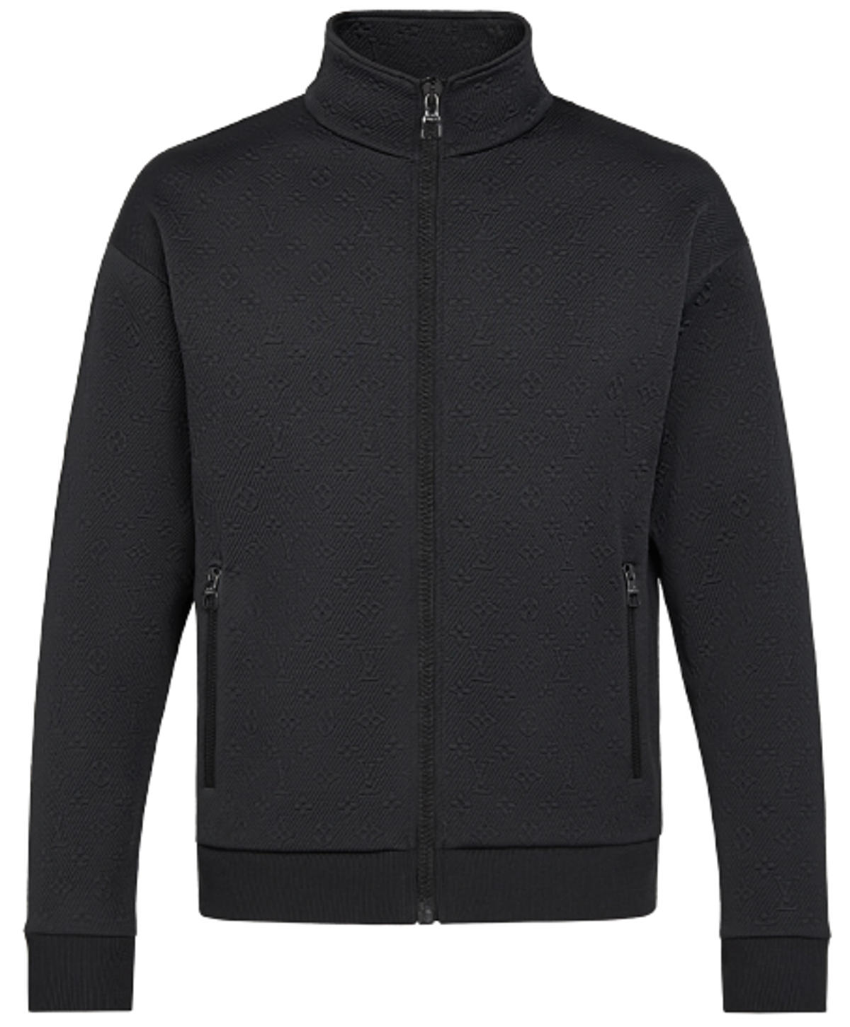 Louis Vuitton Monogram Zip-Through Black Top