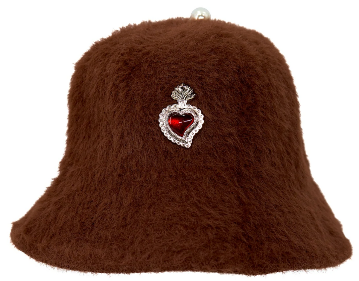 Whensmokeclears Radiant Heart Brown Bucket Hat